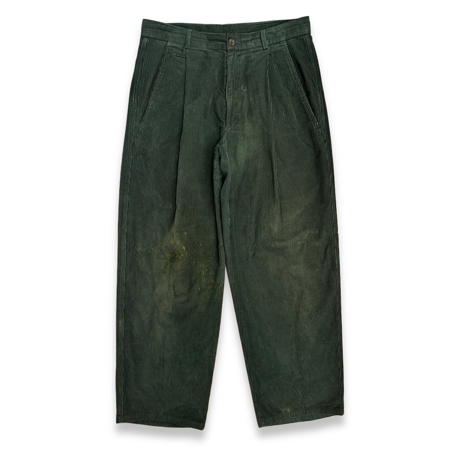 [36] 90s Armani Collezioni Green Corduroy Pants