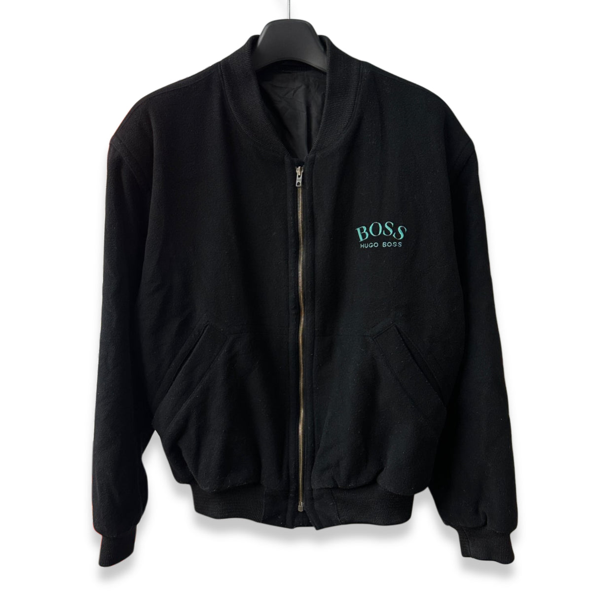 [52] 90s HUGO BOSS Wool/Cashmere Bomber Jacket