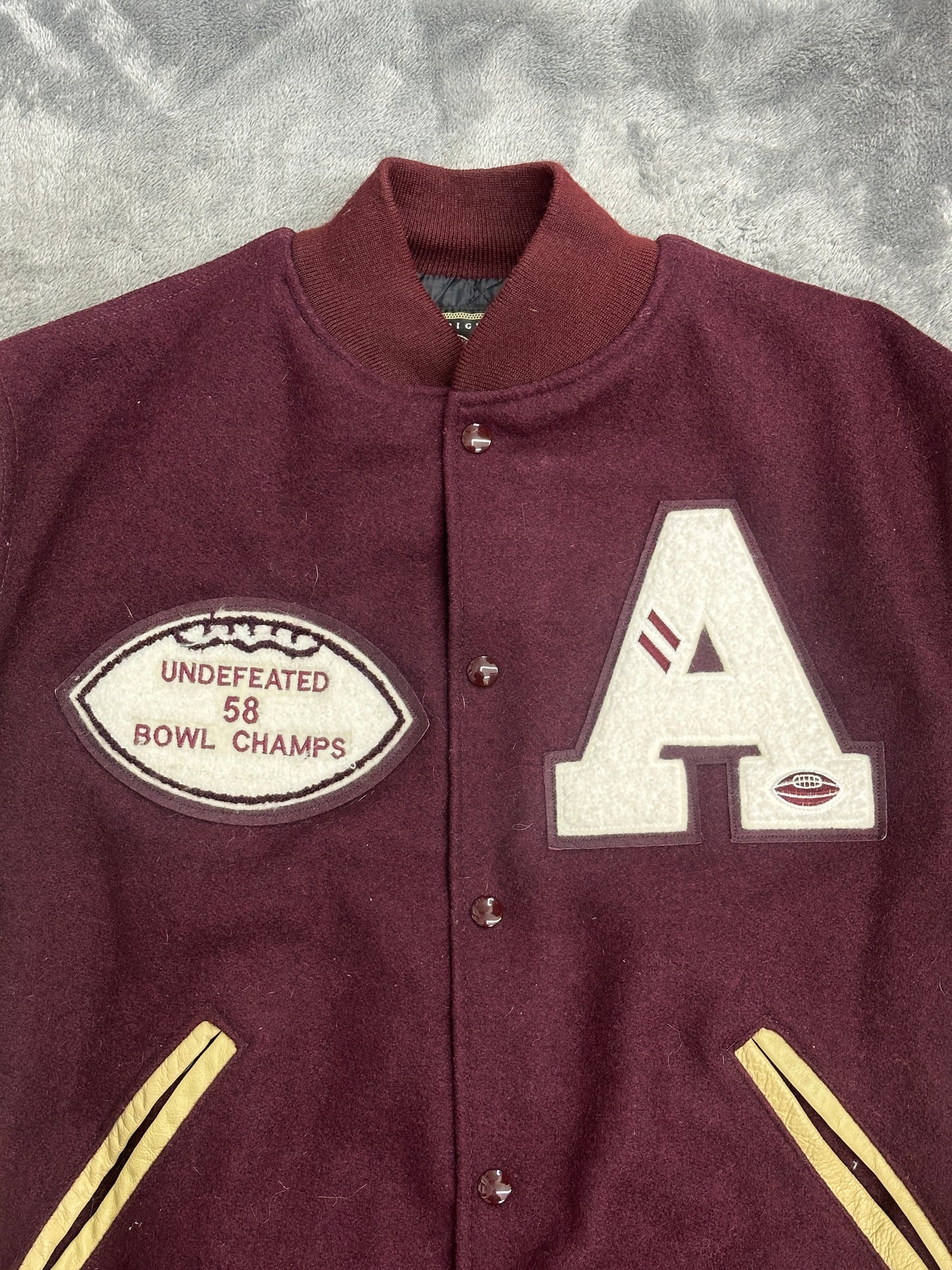 [L] 90s Holloway Wool Varsity Jacket