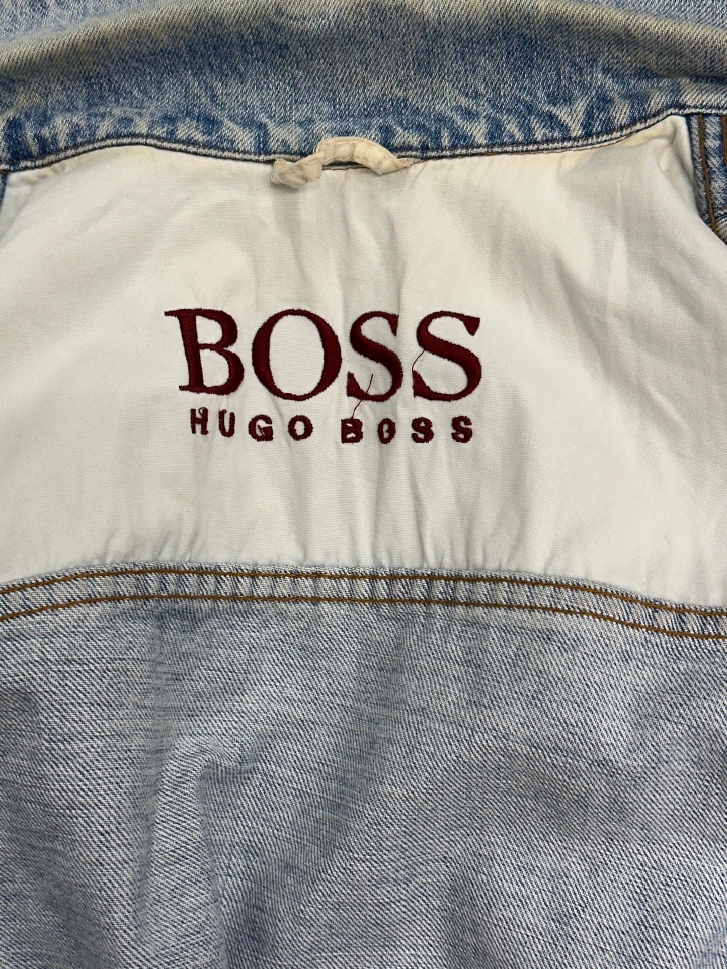 [52] 90s HUGO BOSS Denim Trucker Jacket