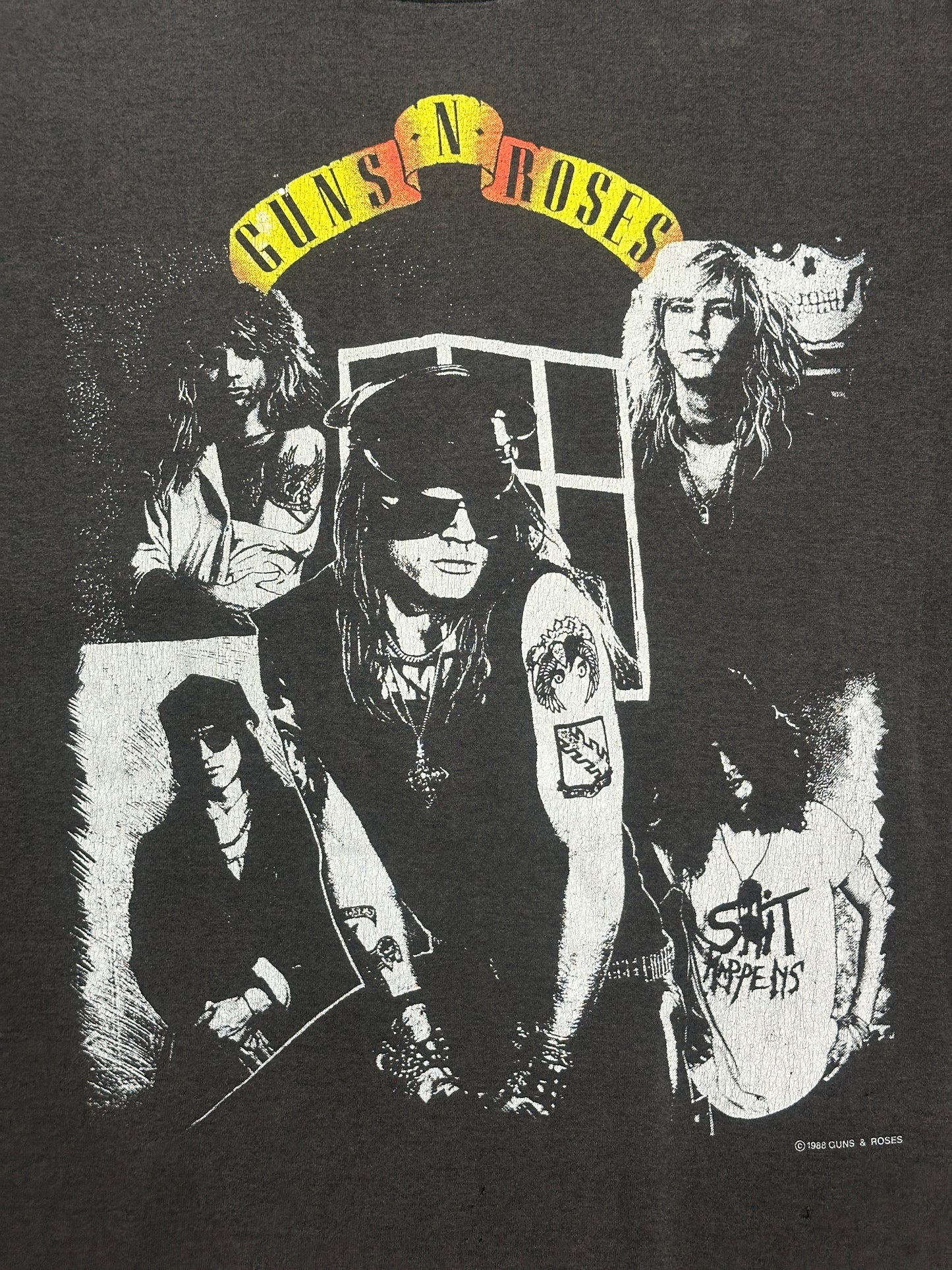 [L] 1988' Guns N' Roses 'Appetite For Destruction' Album Tee
