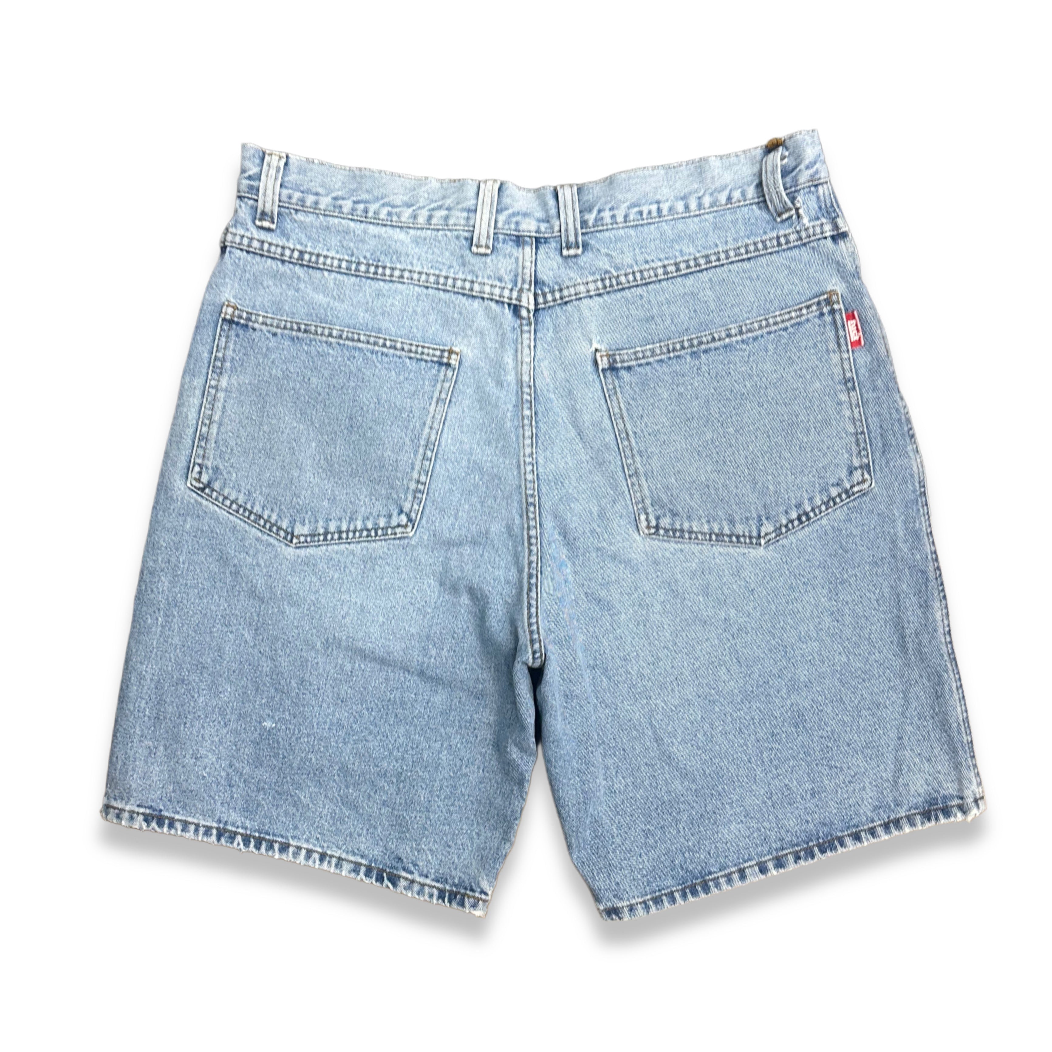 XL] Early 90s FUCT Circle Logo Denim Shorts – wengerball vintage