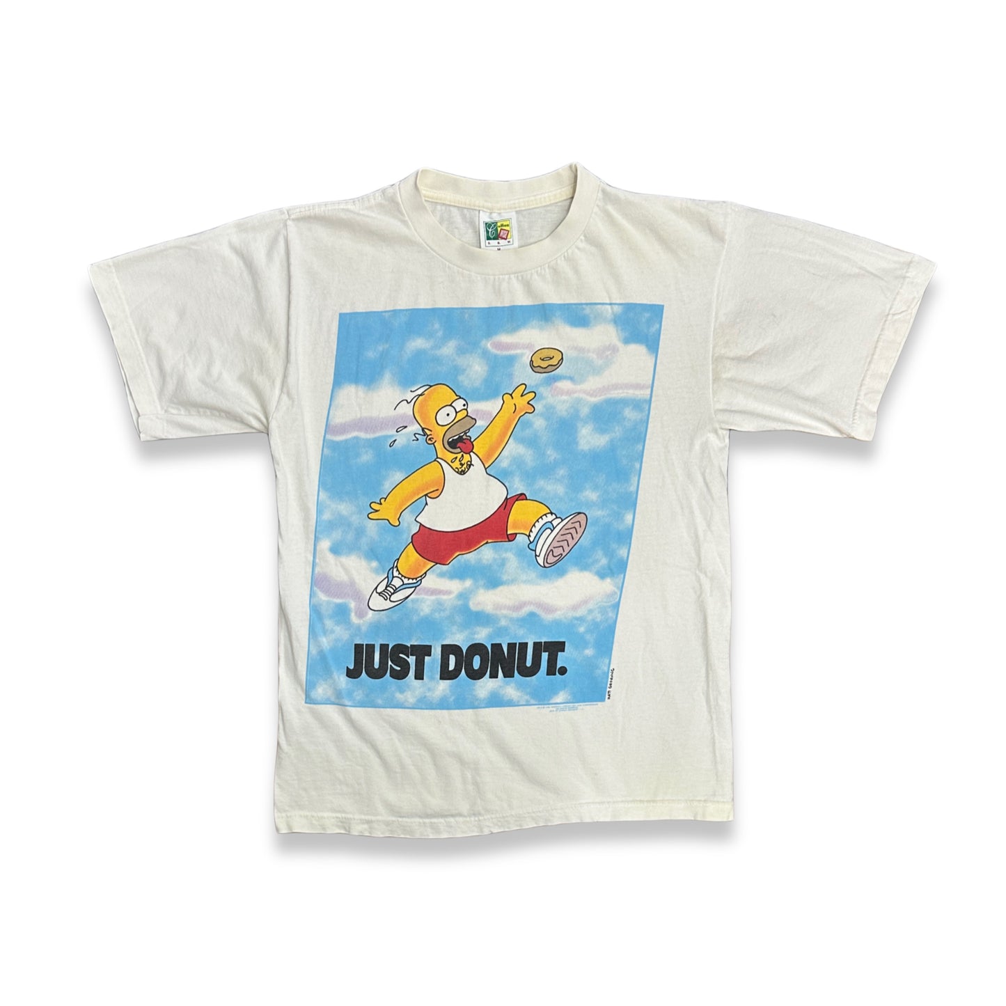 [M] 1996' the Simpsons Just Donut Tee