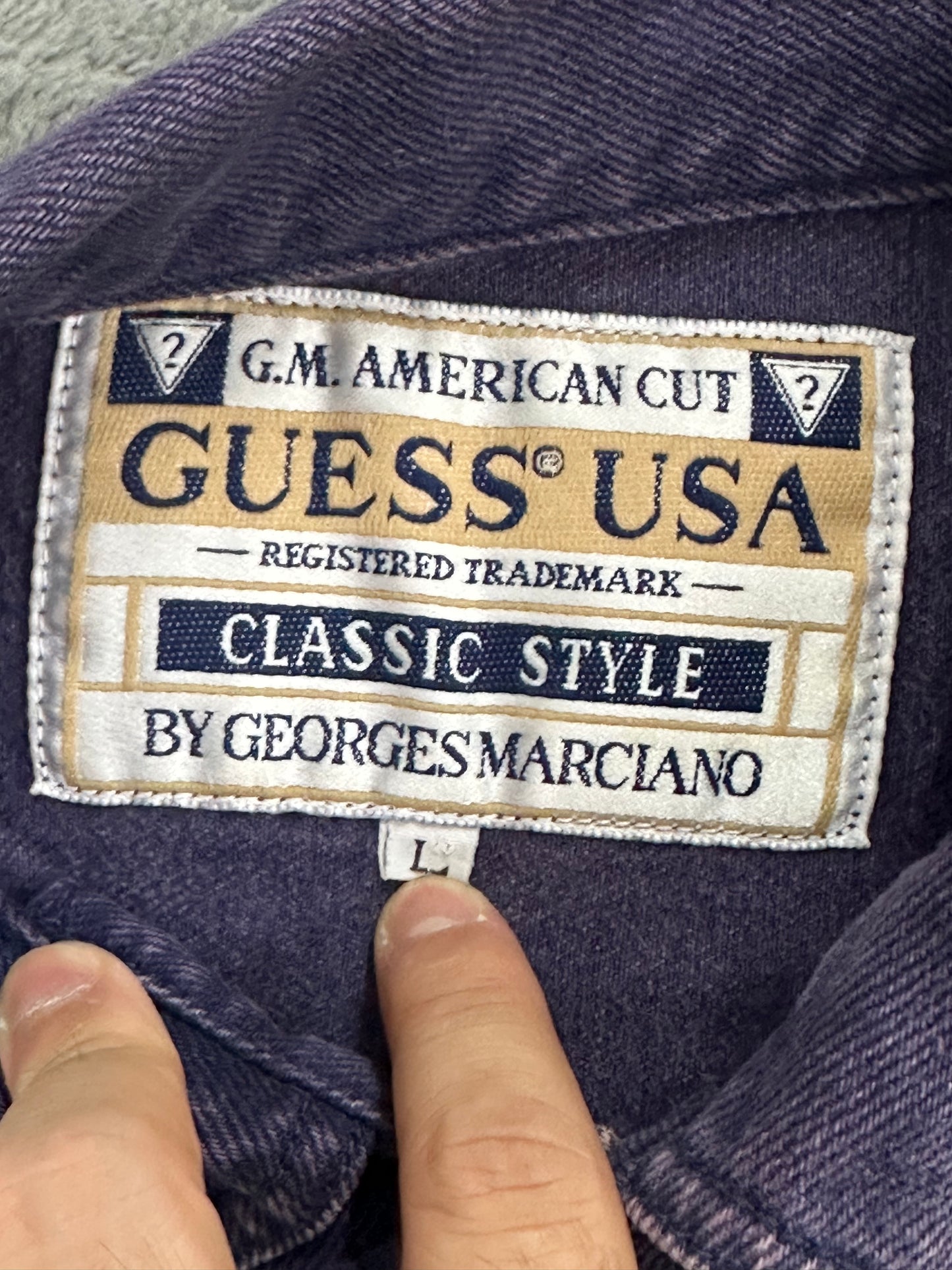 [L] 90s GUESS by Georges Marciano Denim Jacket