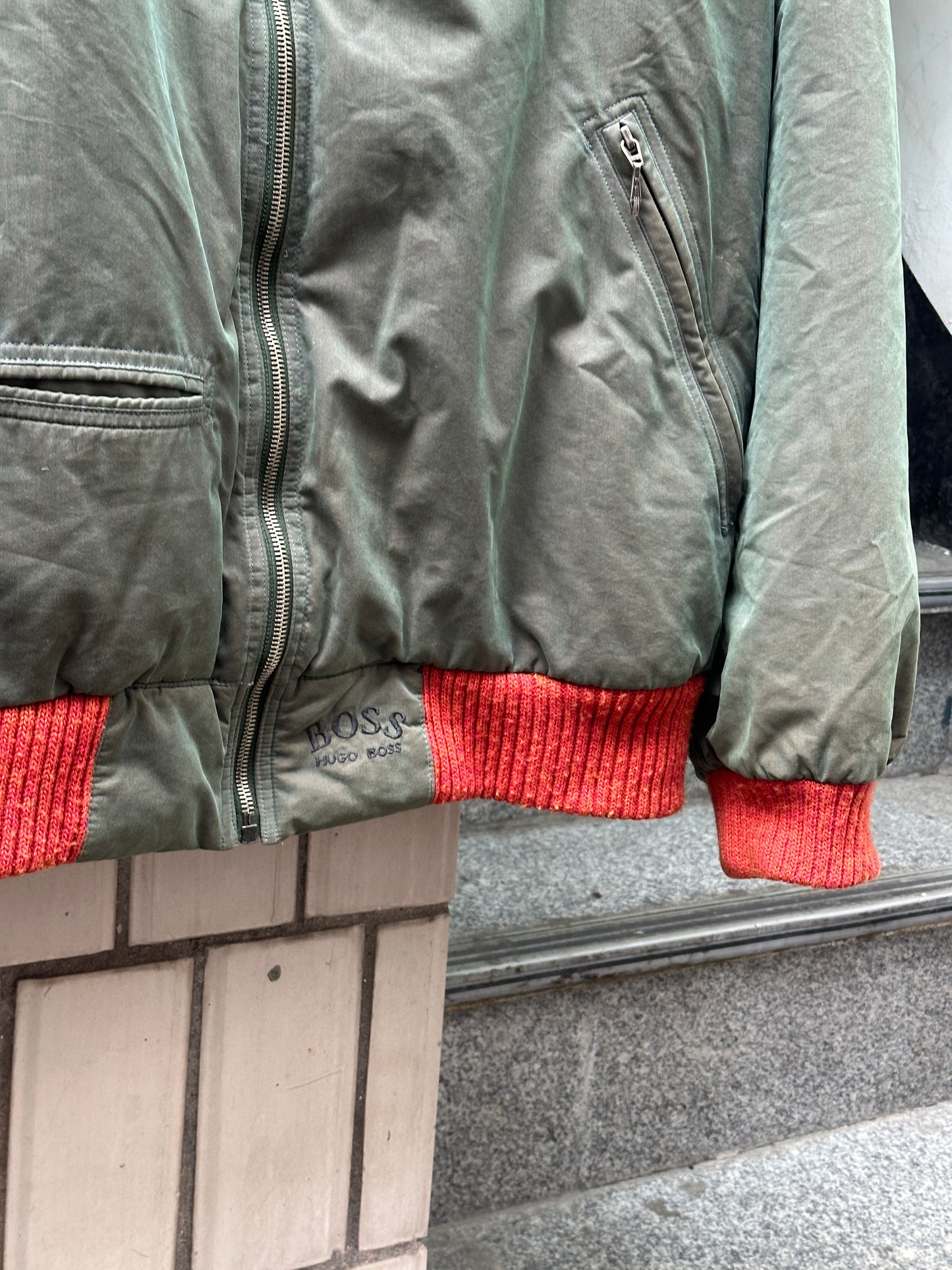 [XL] 80s HUGO BOSS 4 Pocket Bomber Jacket
