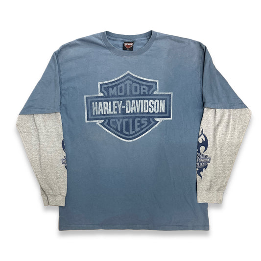 [XL] 2006' Harley Davidson Flame Layered L/S