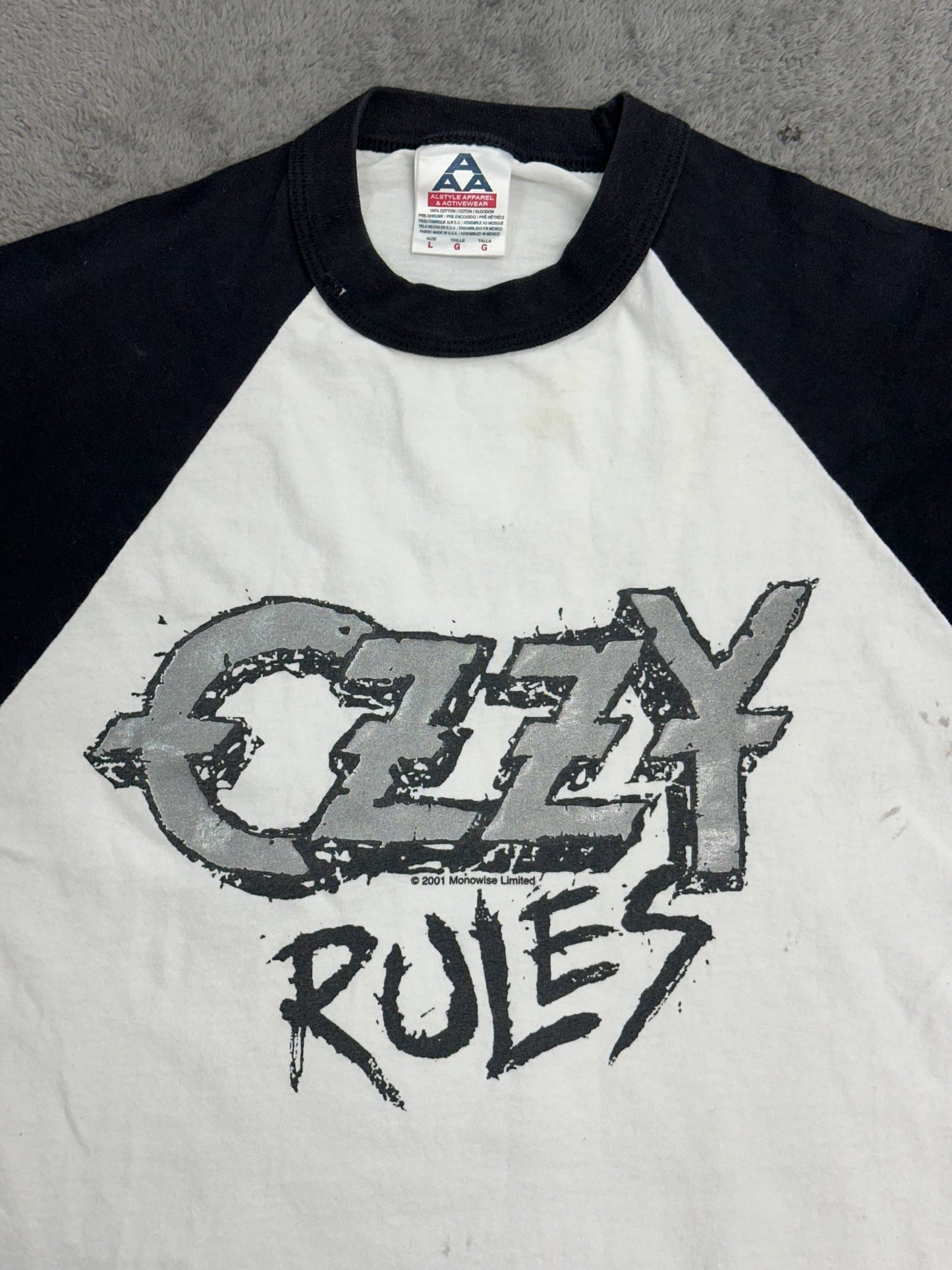 [L] 2001' Ozzy Osbourne 3/4 Tee