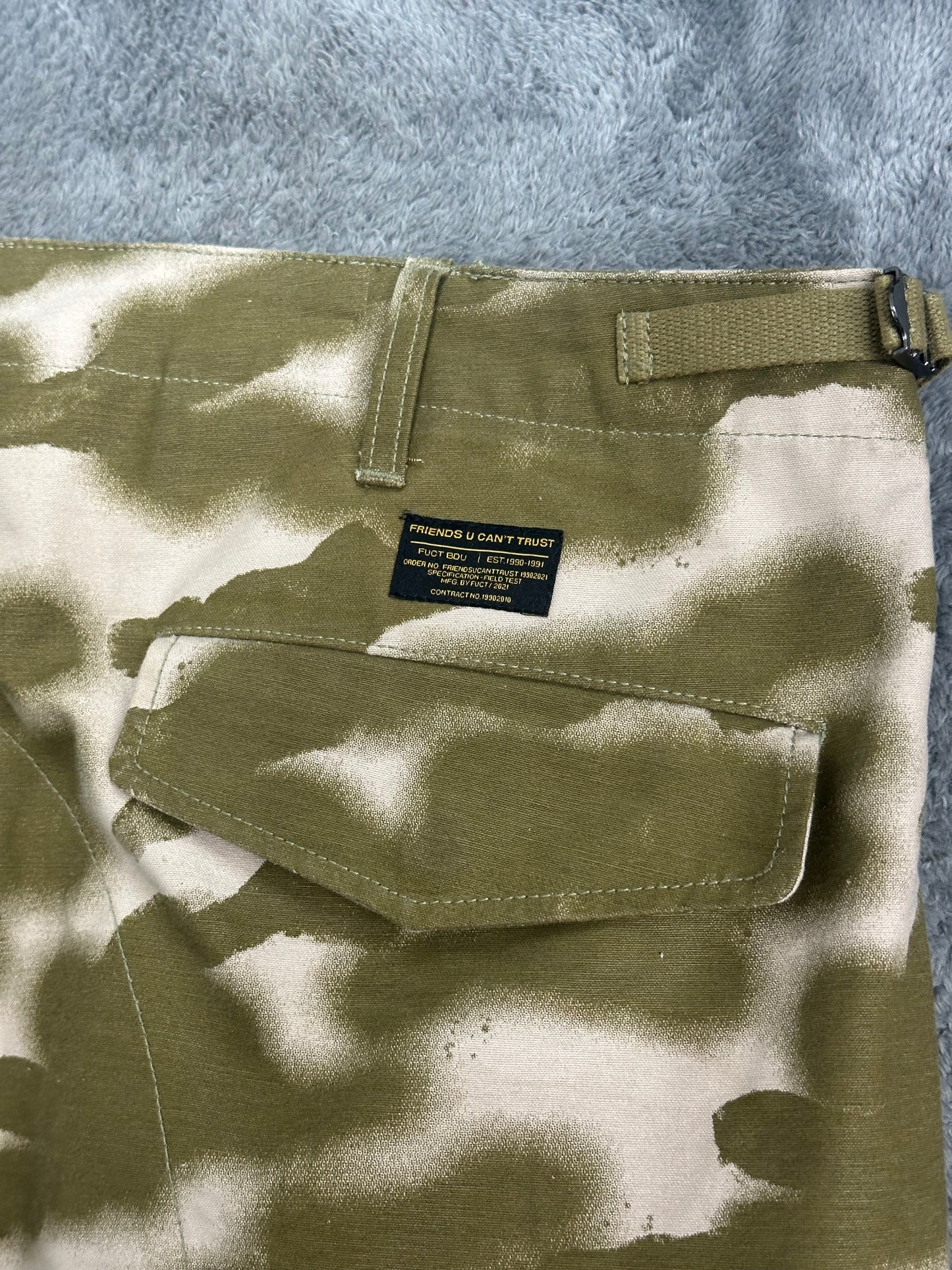 [XL] FUCT Spray Print Tiger Camo Pants