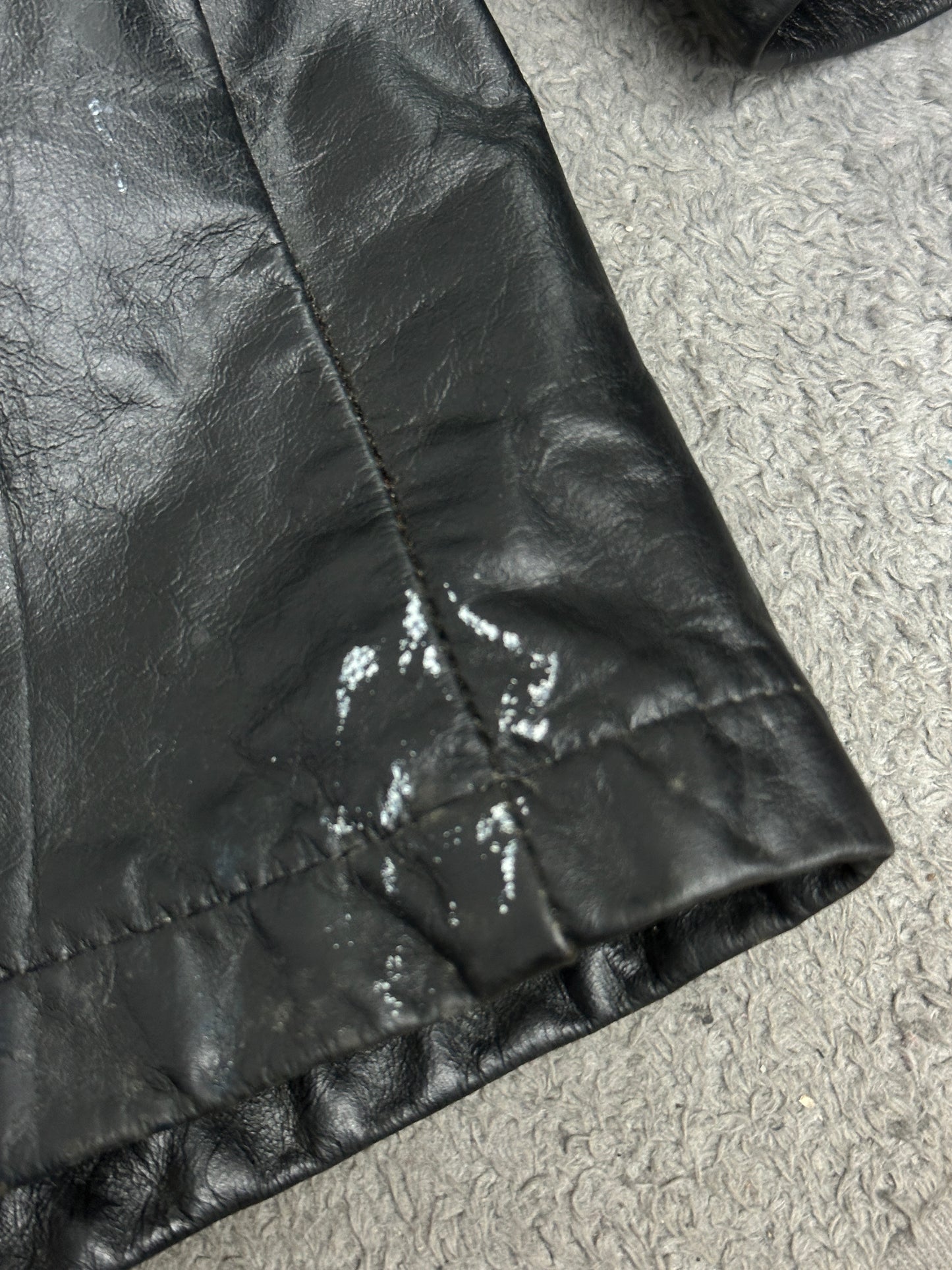 [38] 80s Sears Leather Blazer Jacket