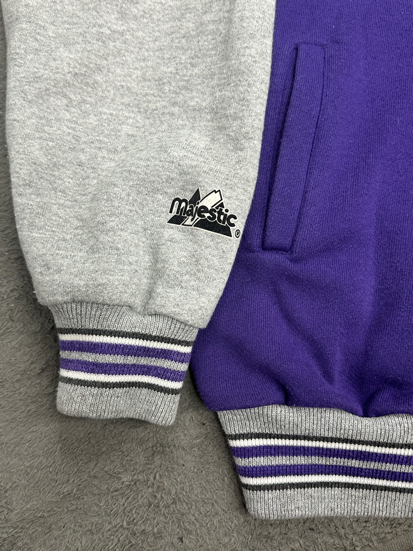 [L] 90s Majestic NY Varsity Jacket