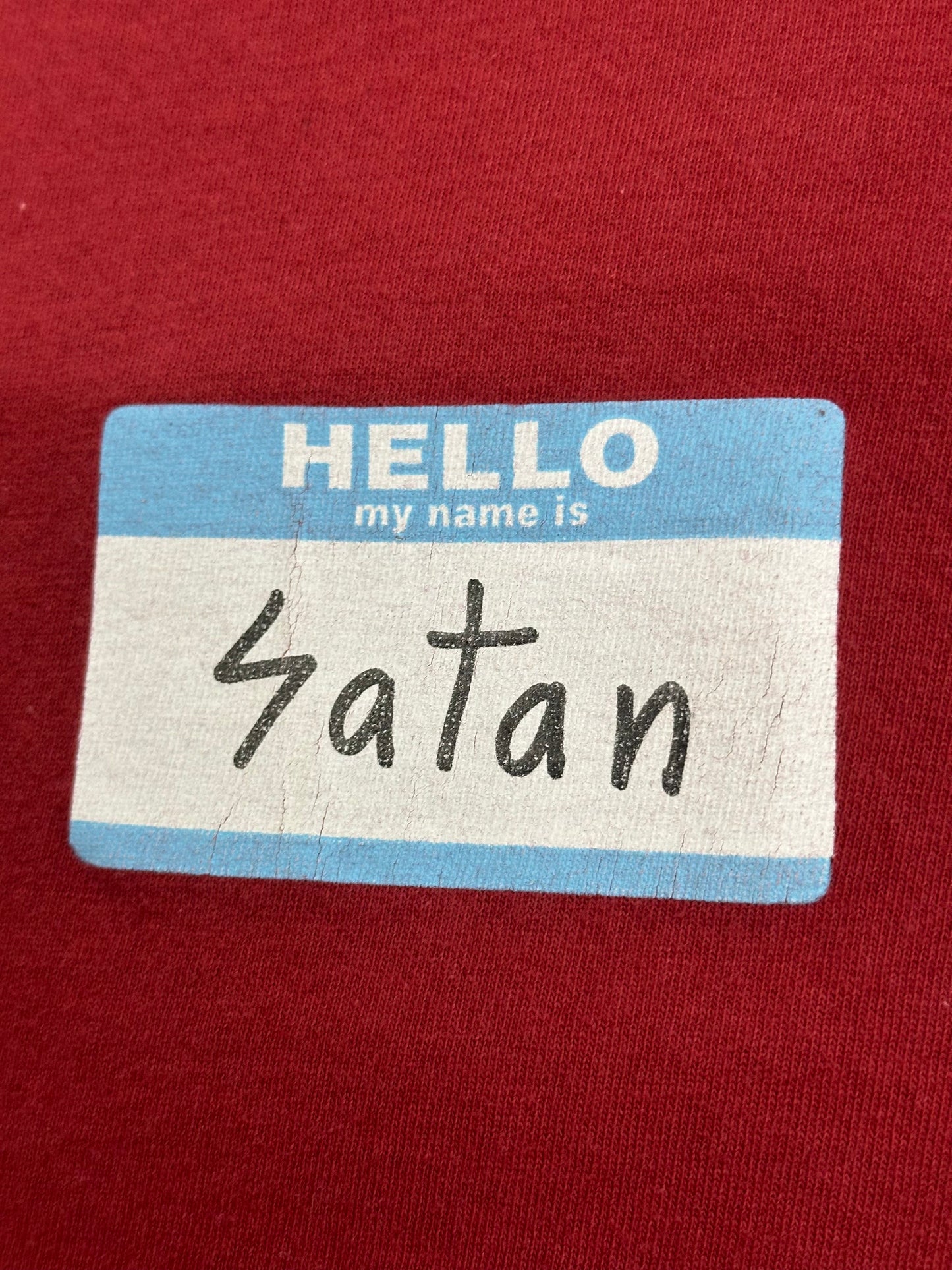 [L] Early 90s FUCT 'my name is satan' Tee