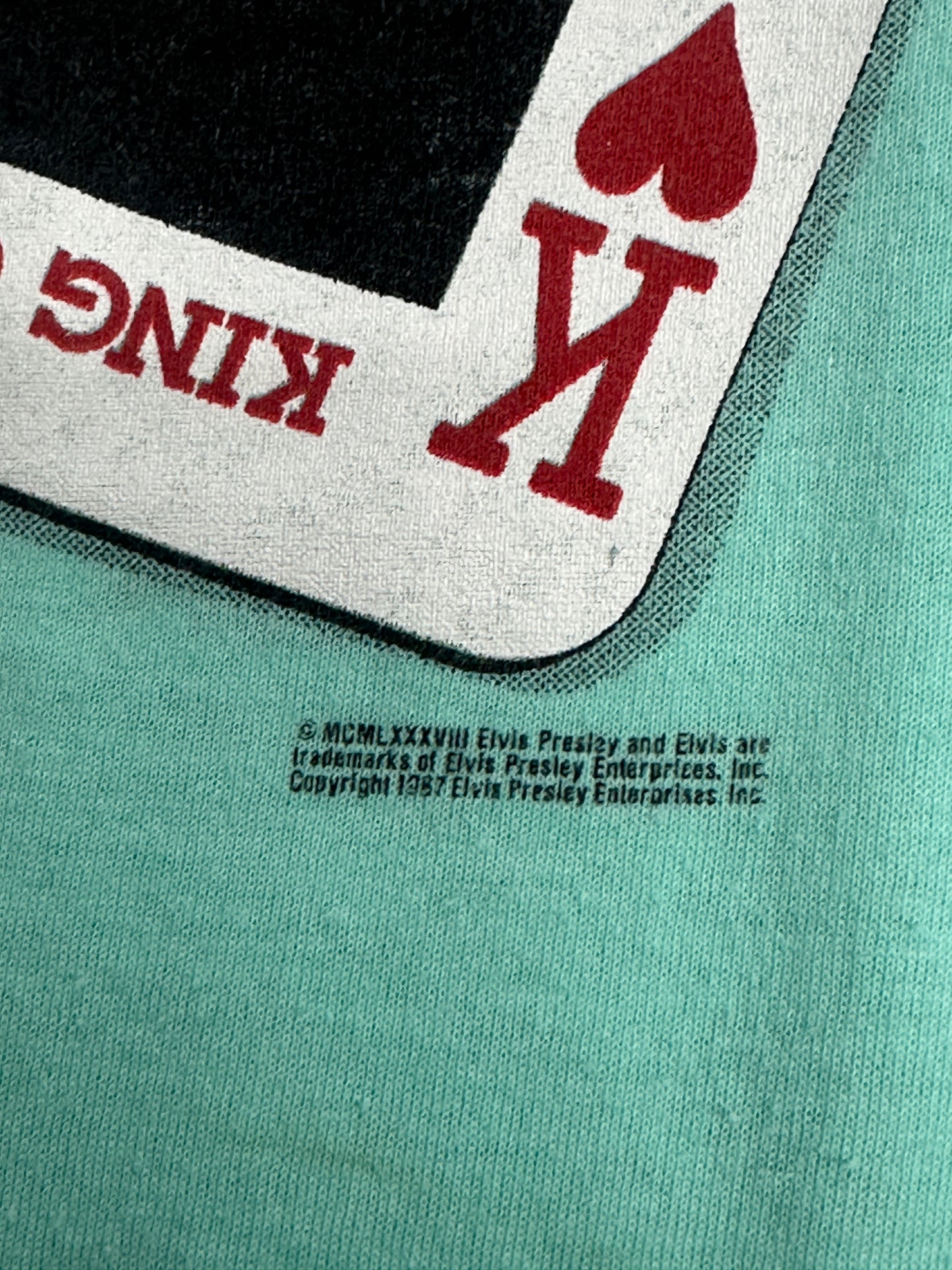 [L] Late 80s Elvis Presley  'King of Hearts' Tee