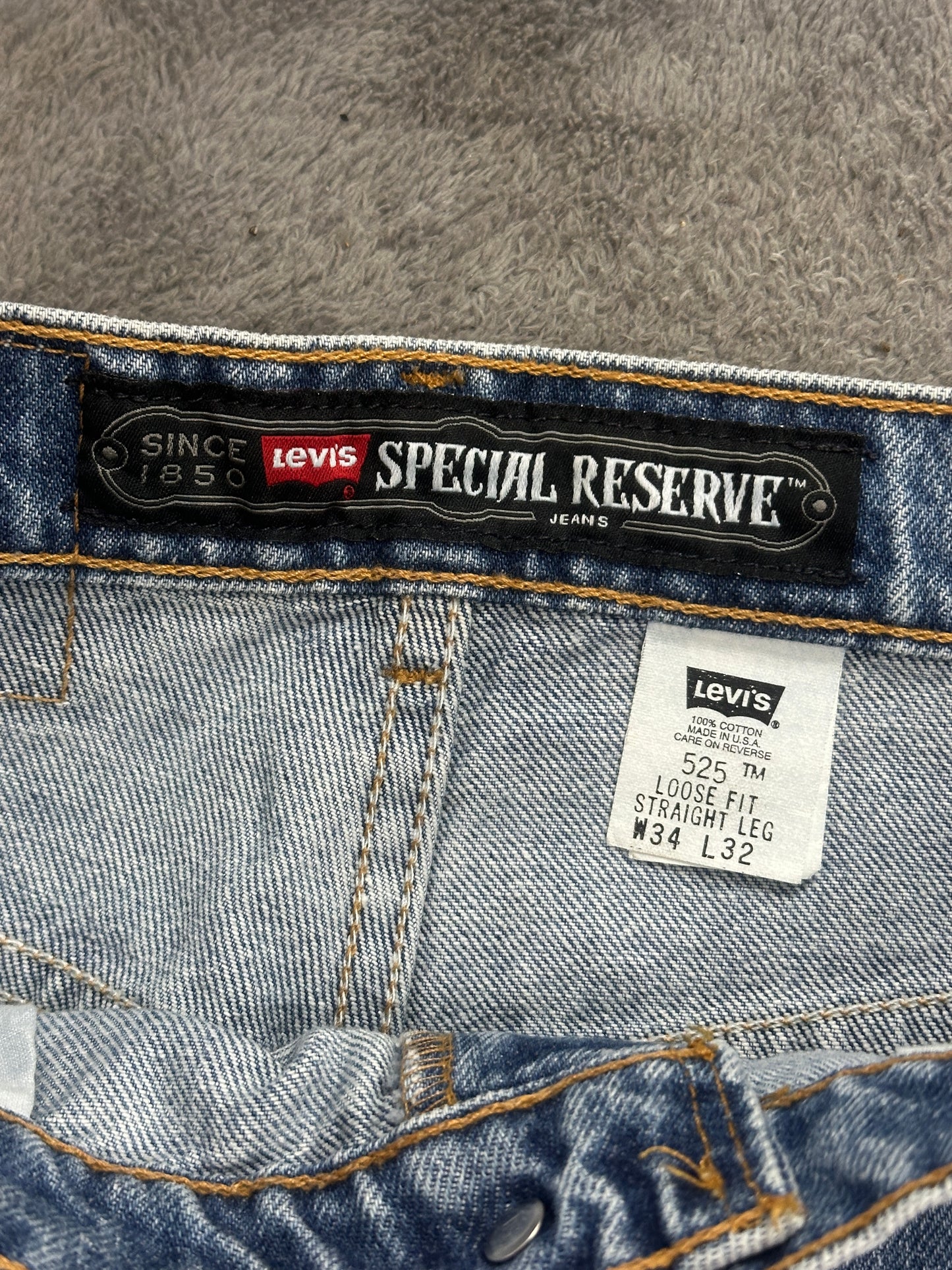[34x32] 1997' Levi's 525 Sample Denim Pants