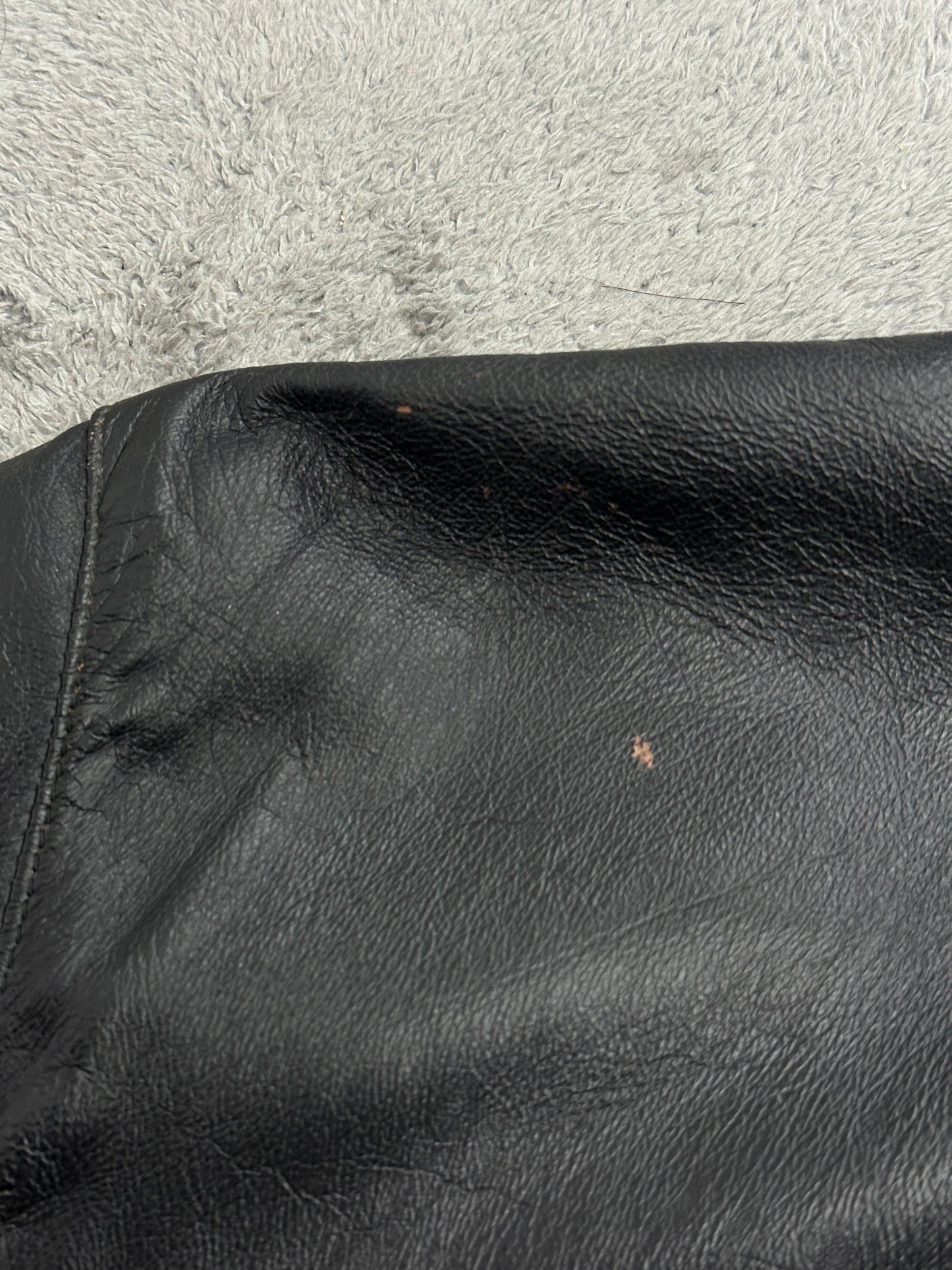 [XL] 80s Italy Vera Pelle Bomber Jacket