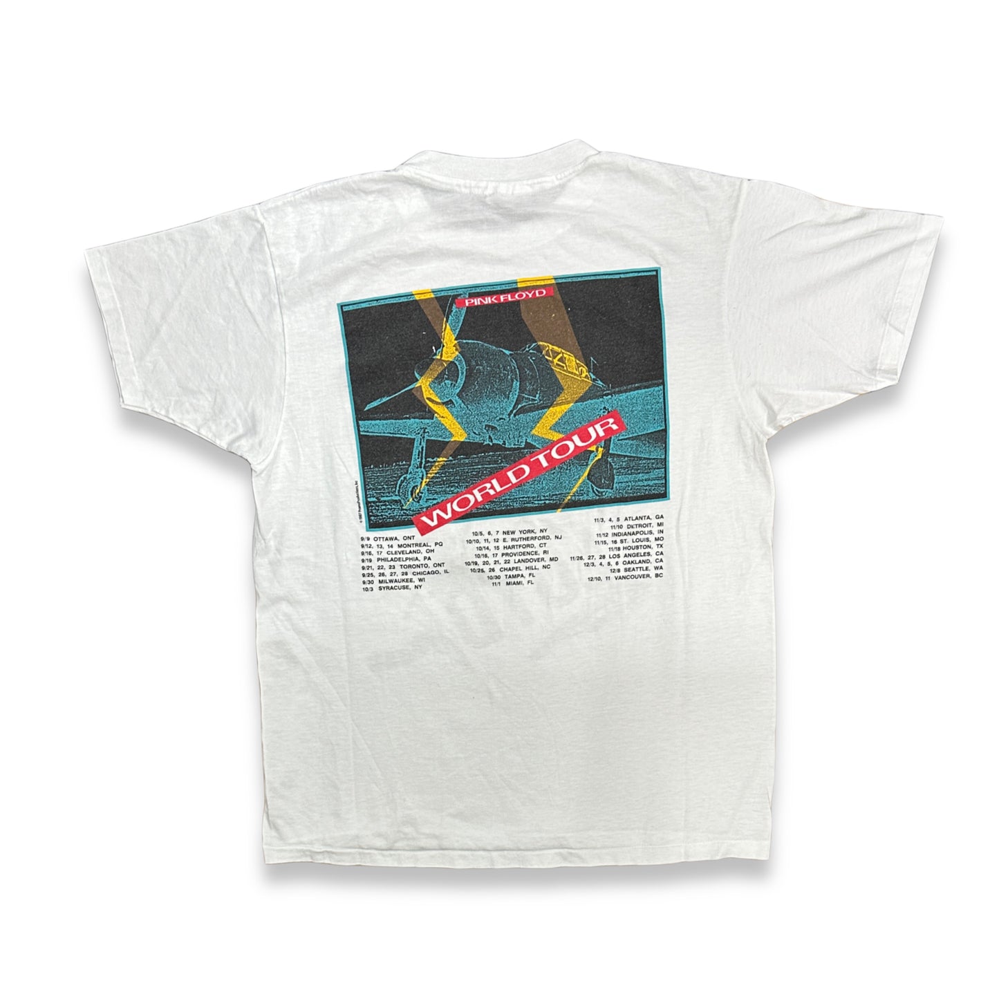 [XL] 1987' PINK FLOYD A Momentary Lapse of Reason World Tour Tee