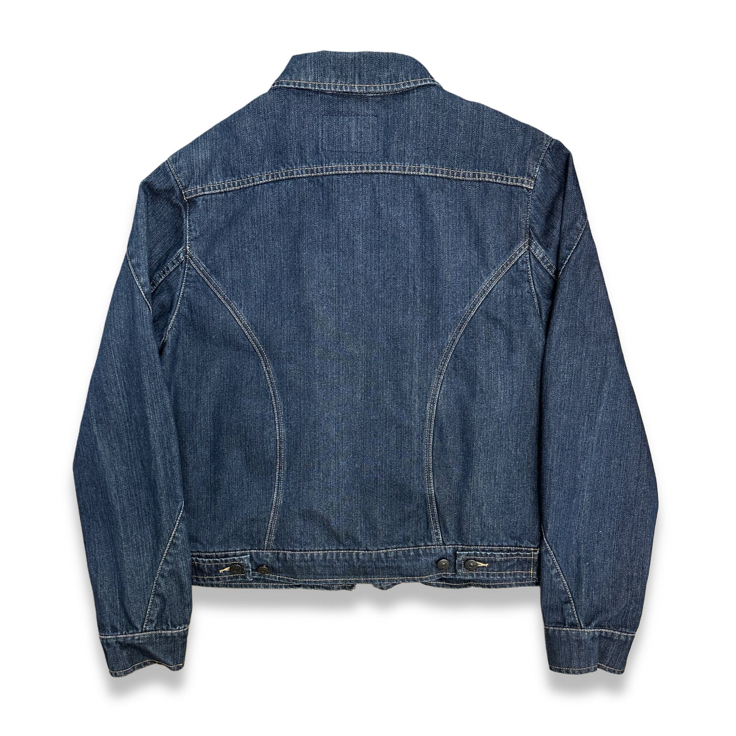 [XL] 2006' Hugo Boss Curved Line Denim Zip-up Jacket
