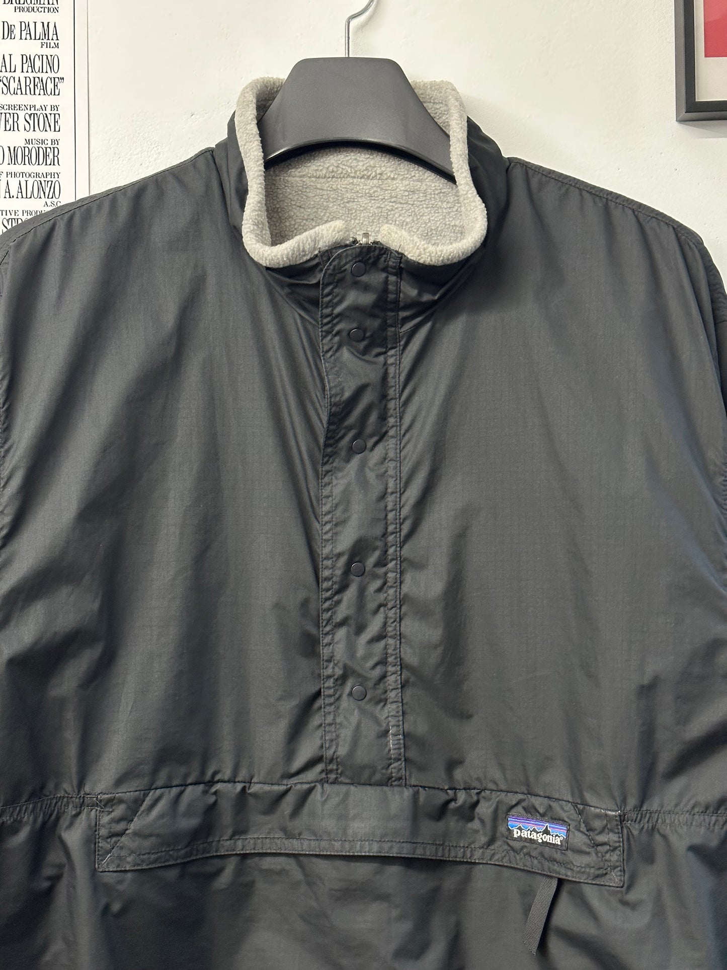 [XL] 1998' Patagonia Glissade Reversible Black/Gray Fleece