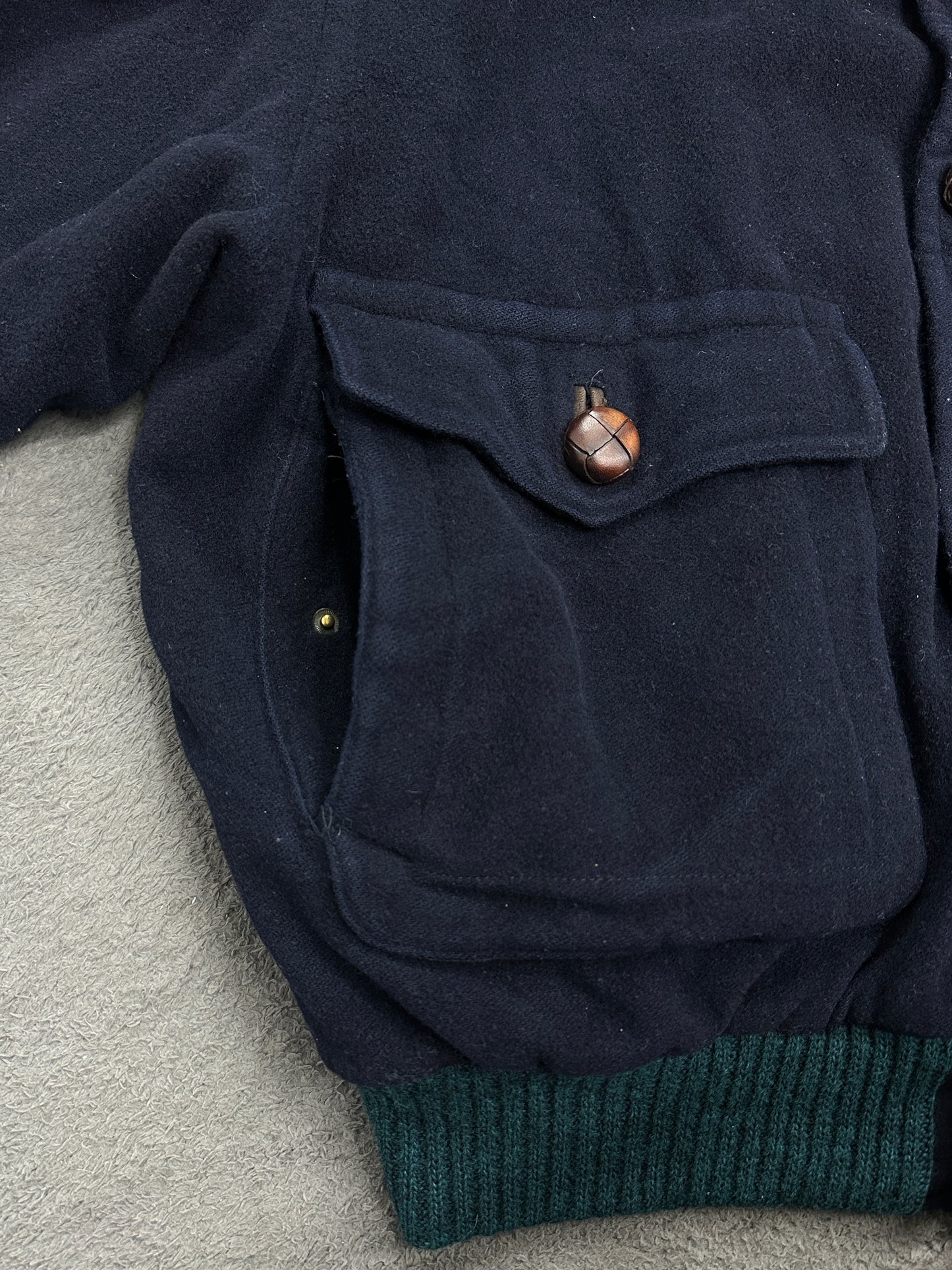 [XL] 80s HUGO BOSS Wool/Cashmere Bomber Jacket