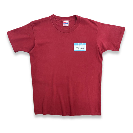 [L] Early 90s FUCT 'my name is satan' Tee