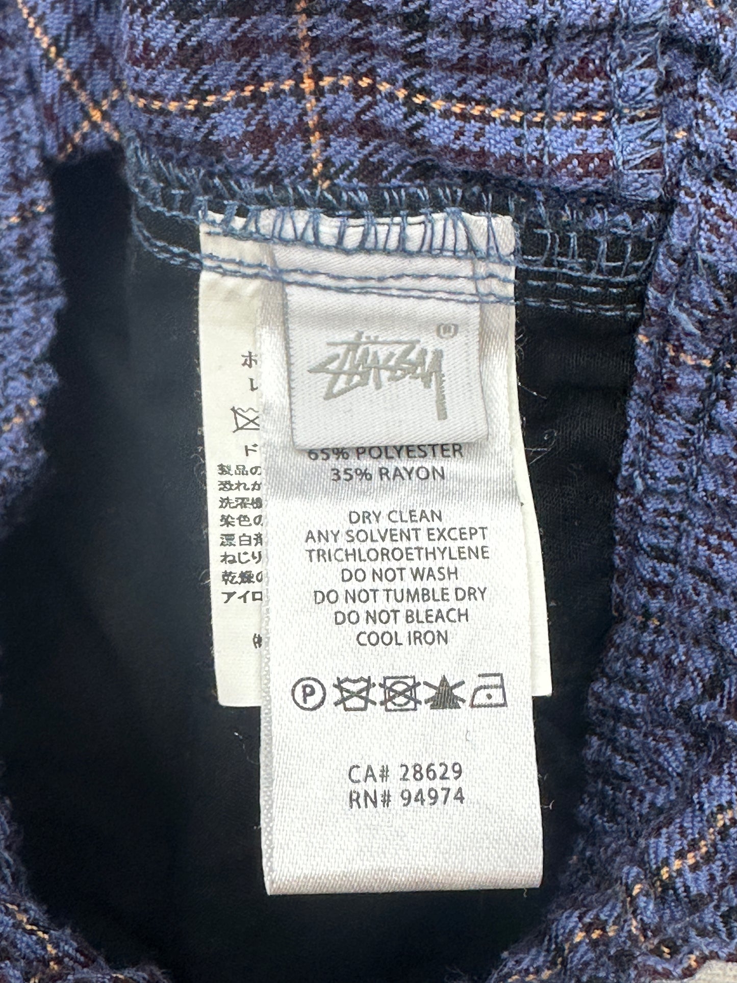 [M] Stussy Check Beach Pants