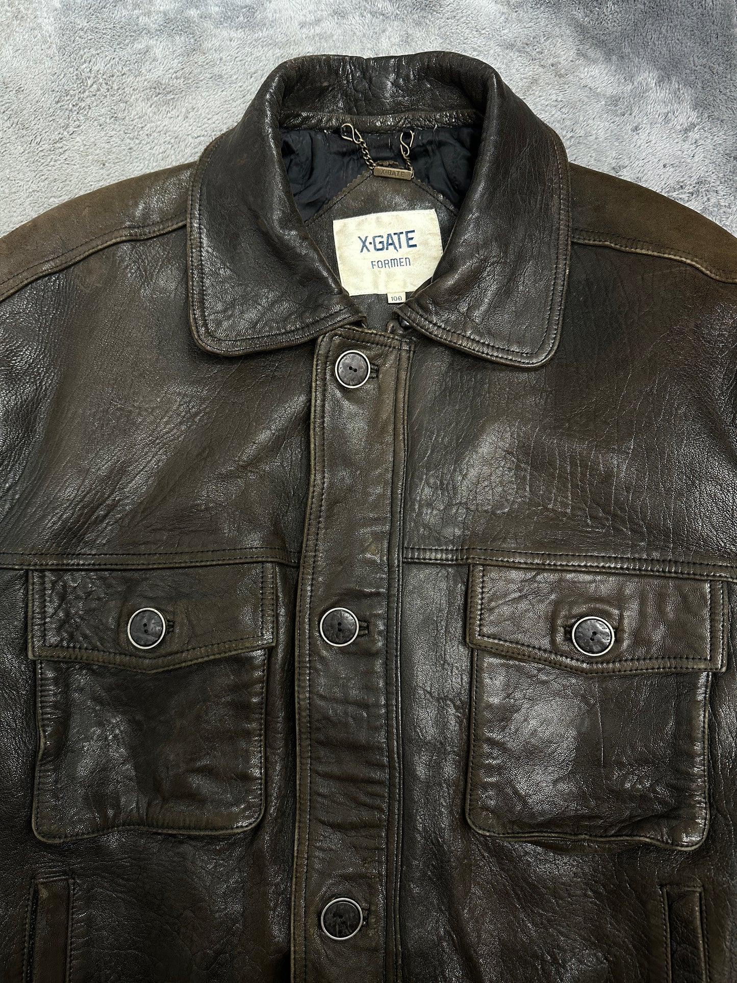 [100] 90s Harley Owners Group Leather Jacket