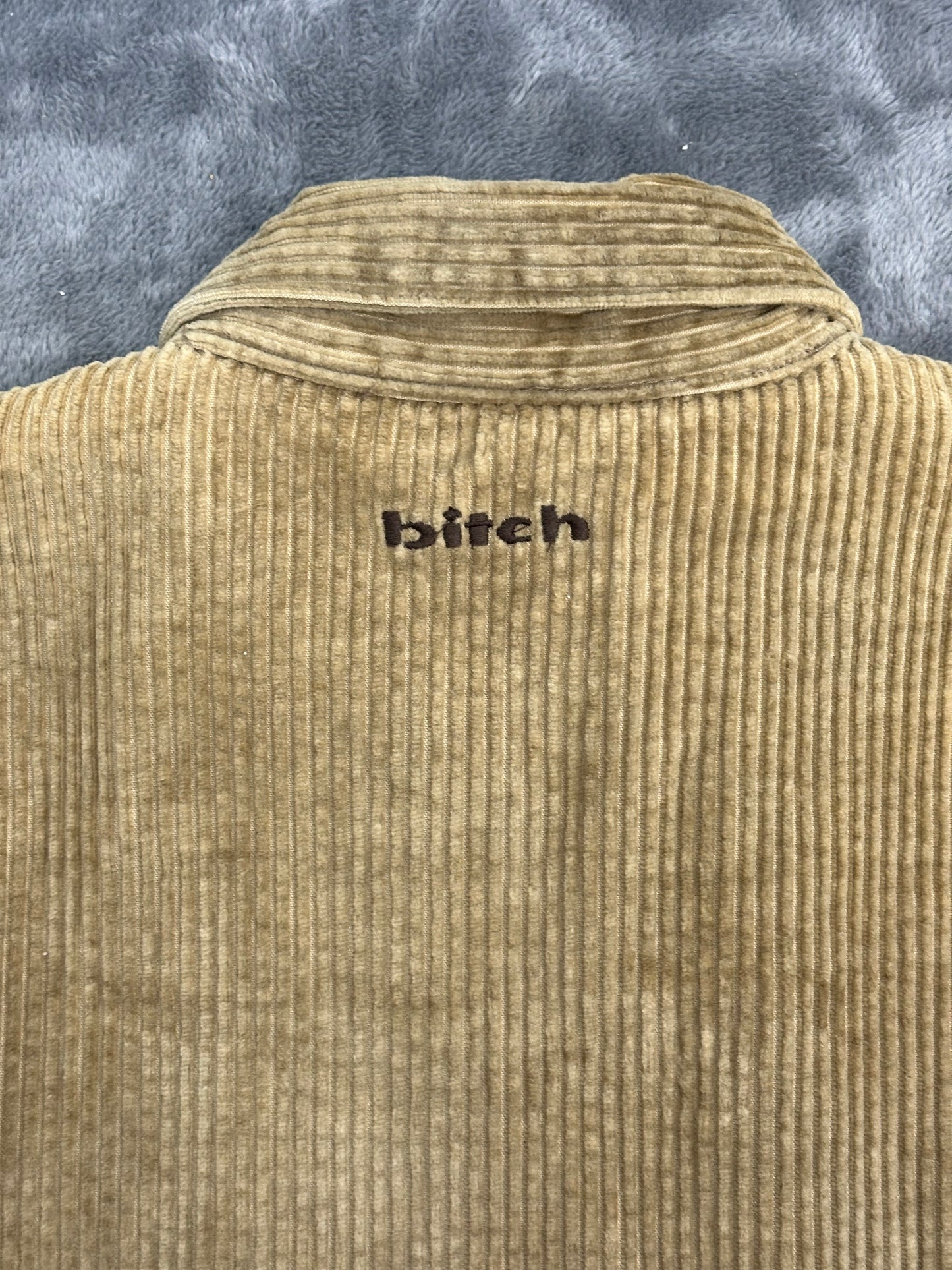 [L] 90s Bitch Skateboards Corduroy Zip-up Jacket