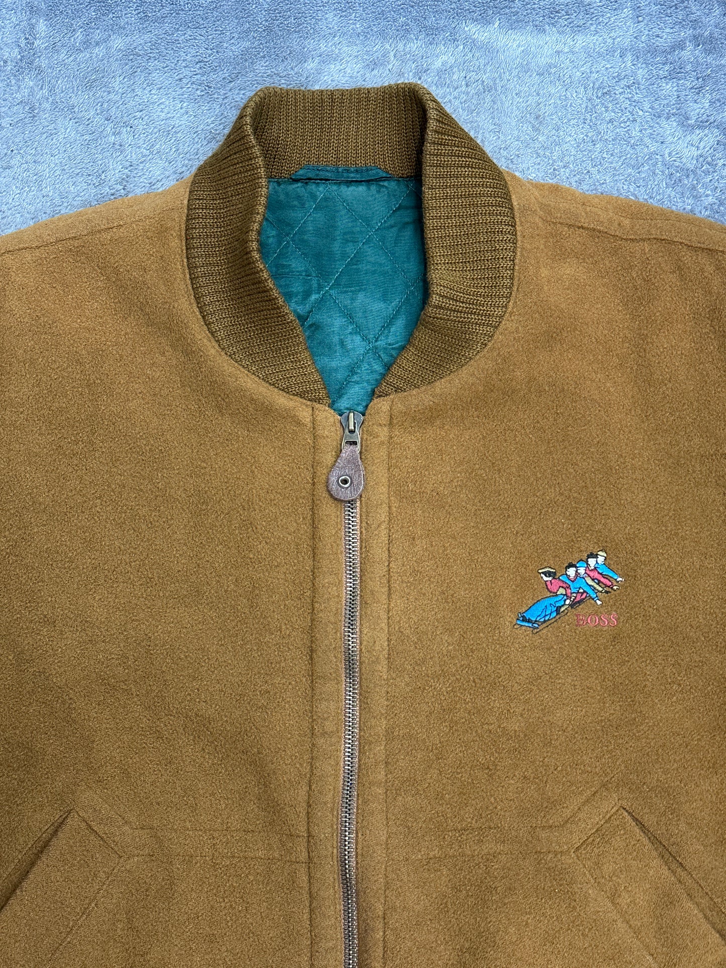 [XL] 00s HUGO BOSS Cashmere Bomber Jacket