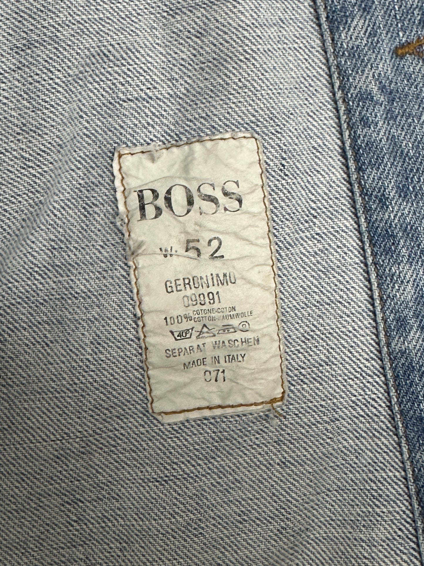 [52] 90s HUGO BOSS Denim Trucker Jacket