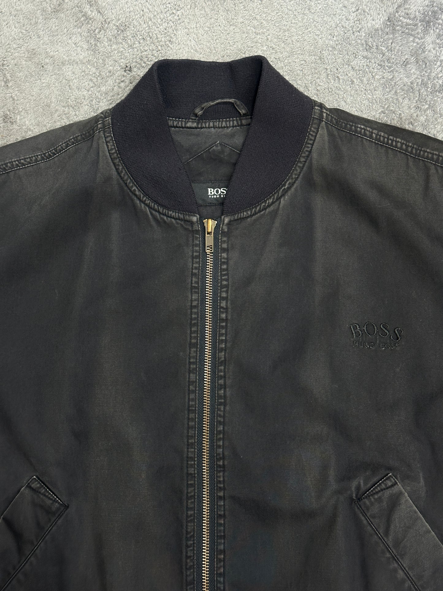 [XL] 90s Hugo Boss Faded Bomber Jacket