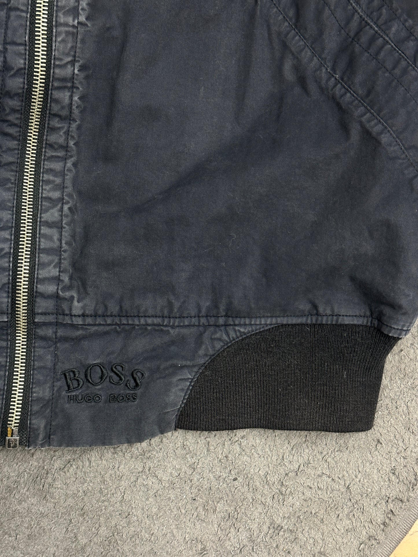 [XL] 80s HUGO BOSS Faded Bomber Jacket