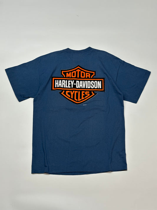 [XL] 90s Harley-Davidson shield Logo Tee