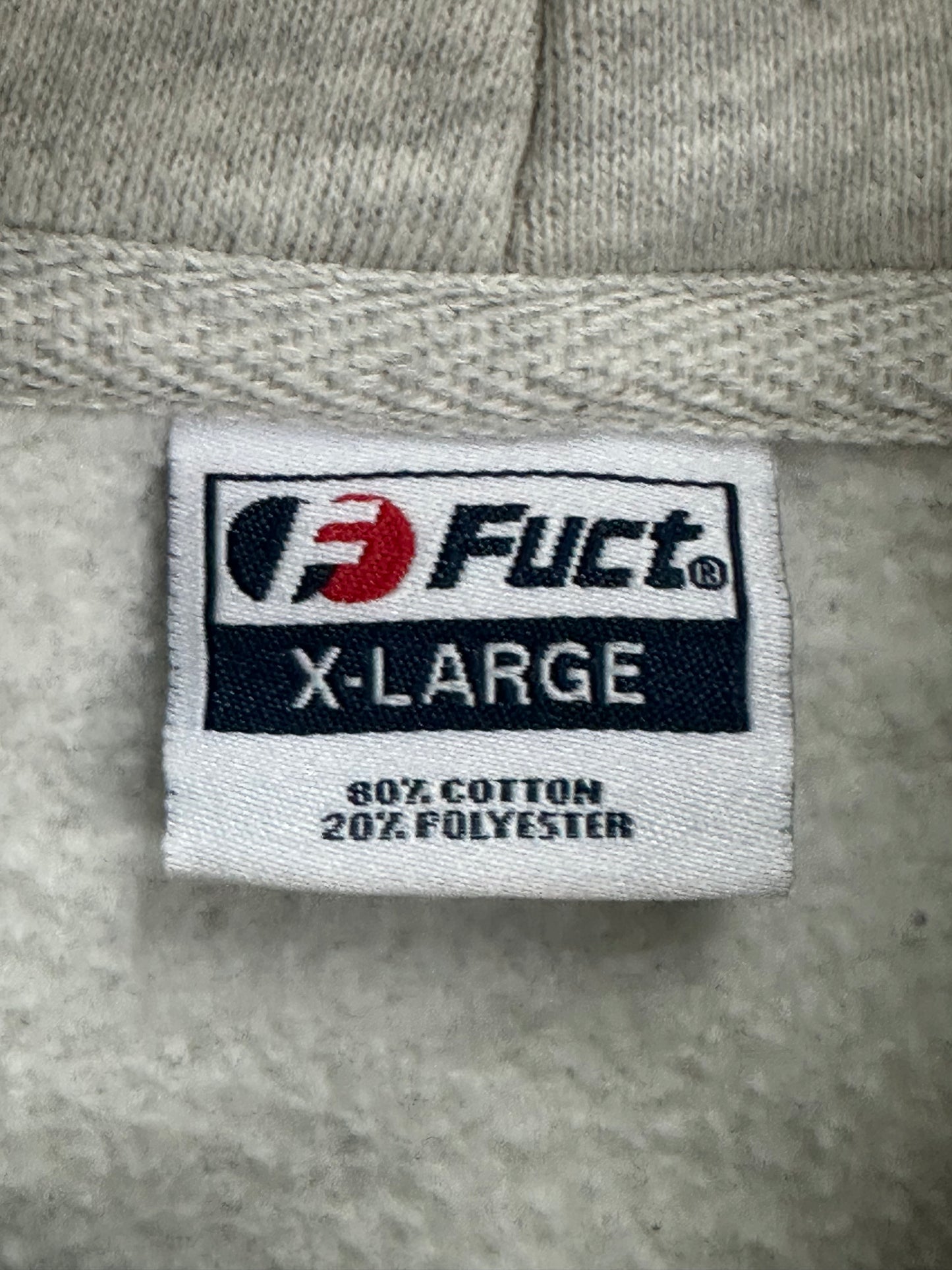 [XL] FUCT Logo Gray Hoodie
