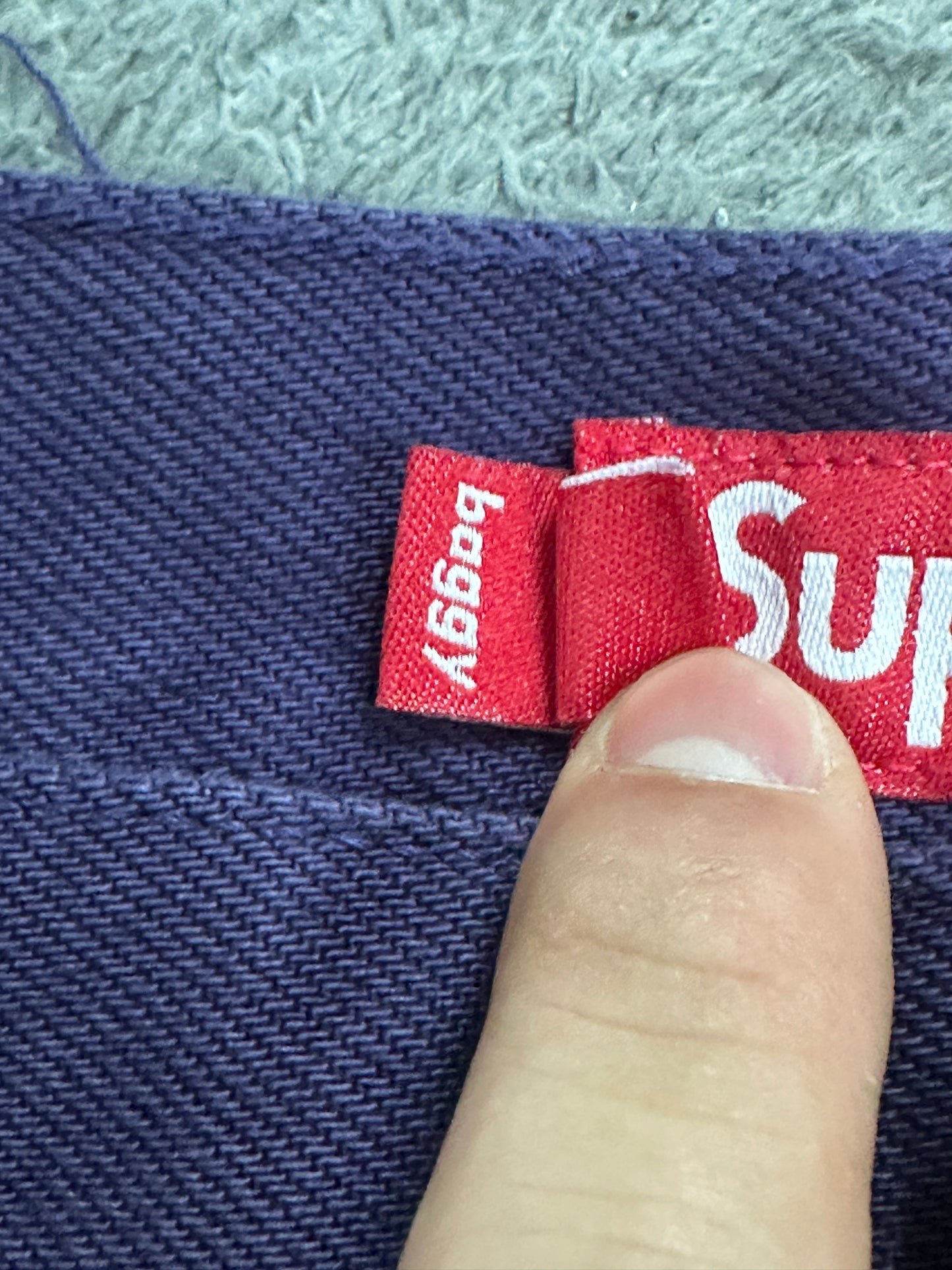 [36] Supreme Baggy Jeans Purple