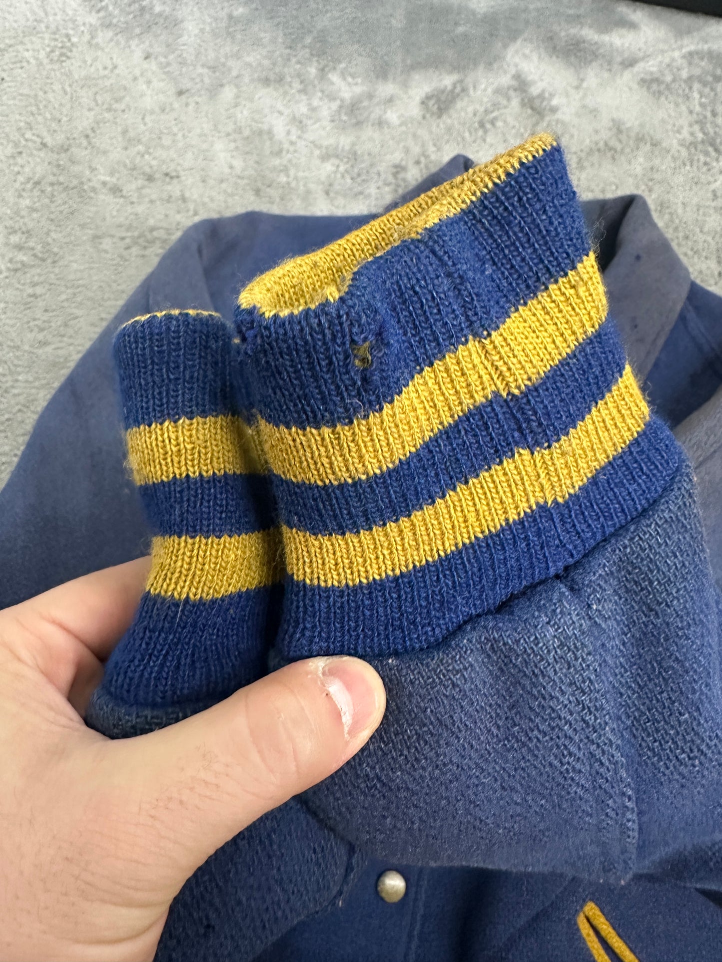 [M] 60s Spurs Reversible Wool Varsity Jacket