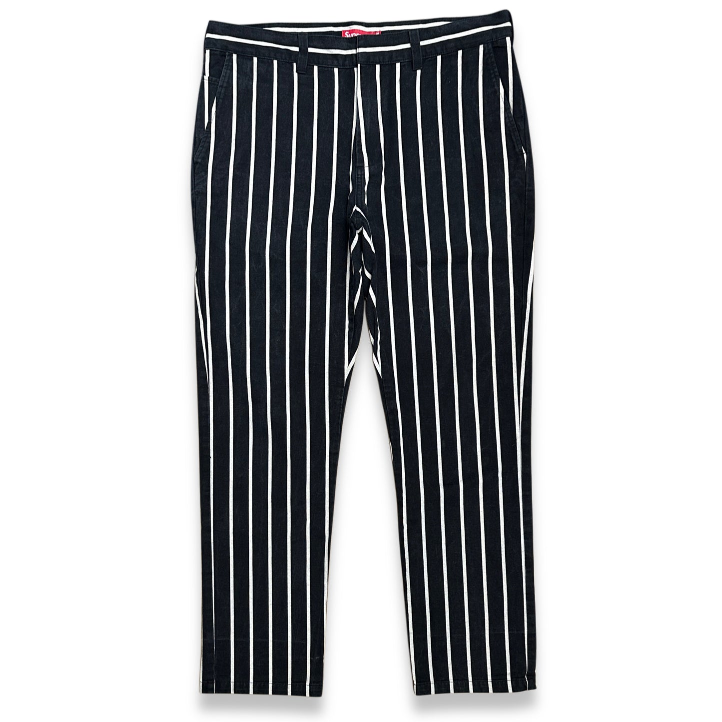[36] Supreme Stripe Work Pants
