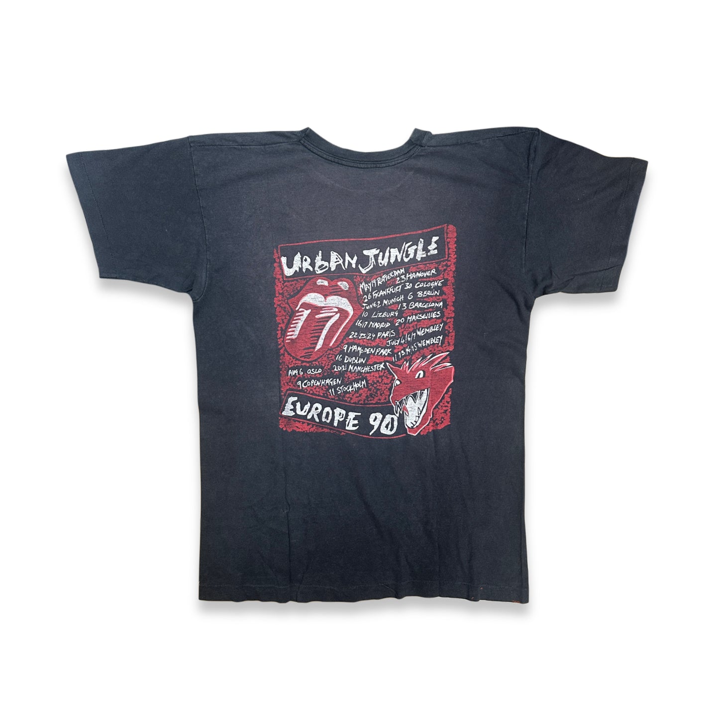 [L] 1990' Rolling Stones Urban Jungle Tour Tee