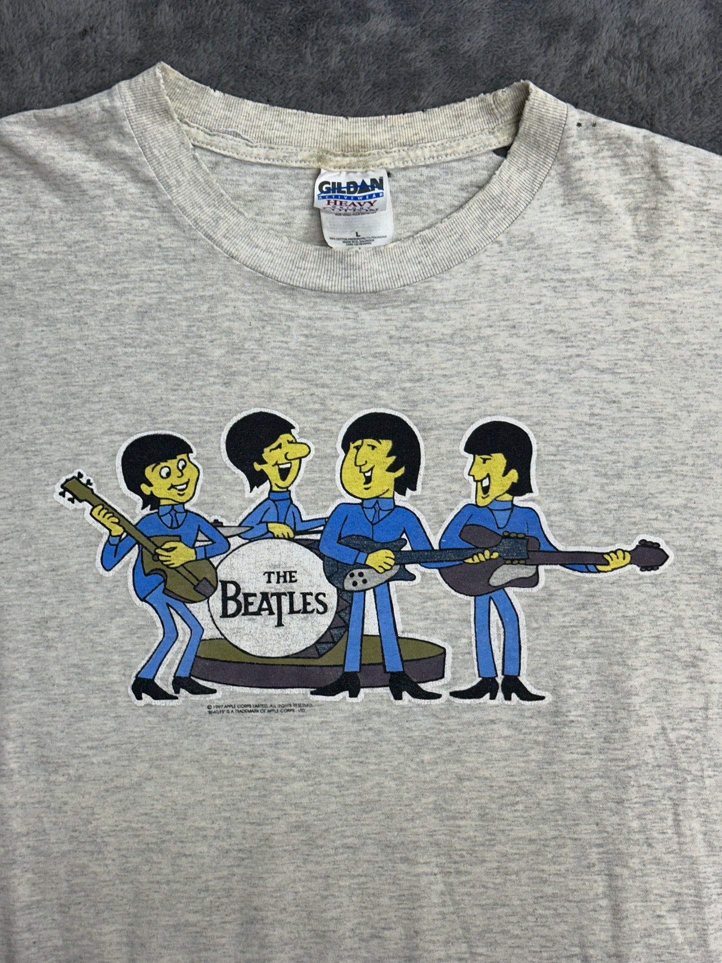 [L] 1997' the Beatles Cartoon Band Tee
