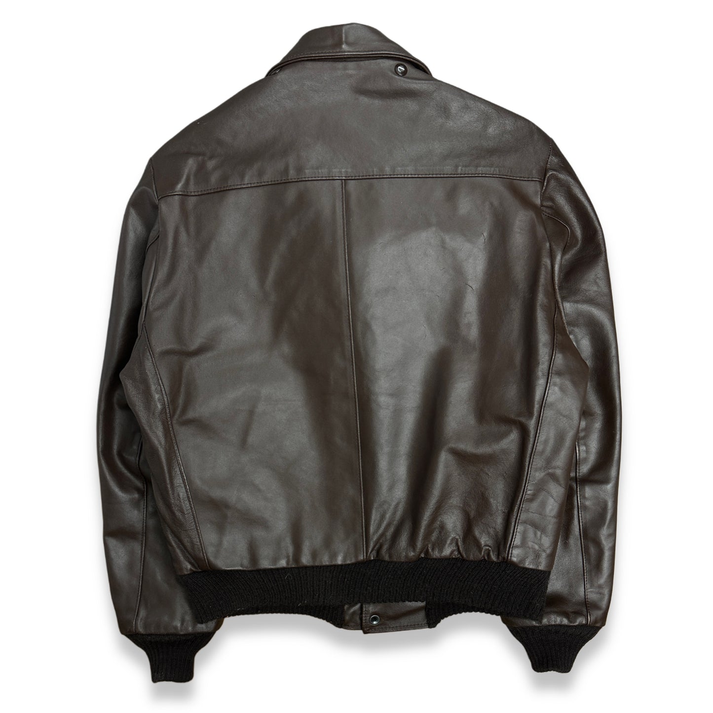 [40] 80s Sears A-2 Flight Leather Jacket