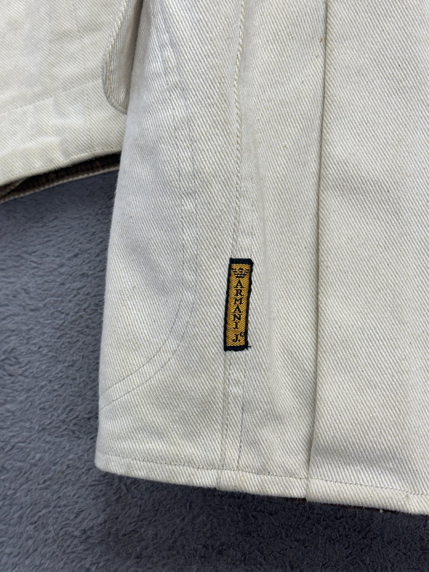 [L] Late 80s Armani Jeans Denim Chore Jacket