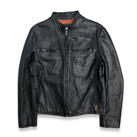 [L] 00s Armani Jeans Rider Leather Jacket