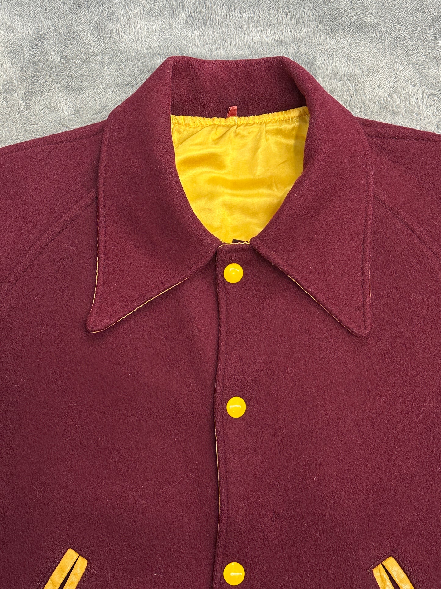 [L] 60s Norwich Reversible Wool Varsity Jacket