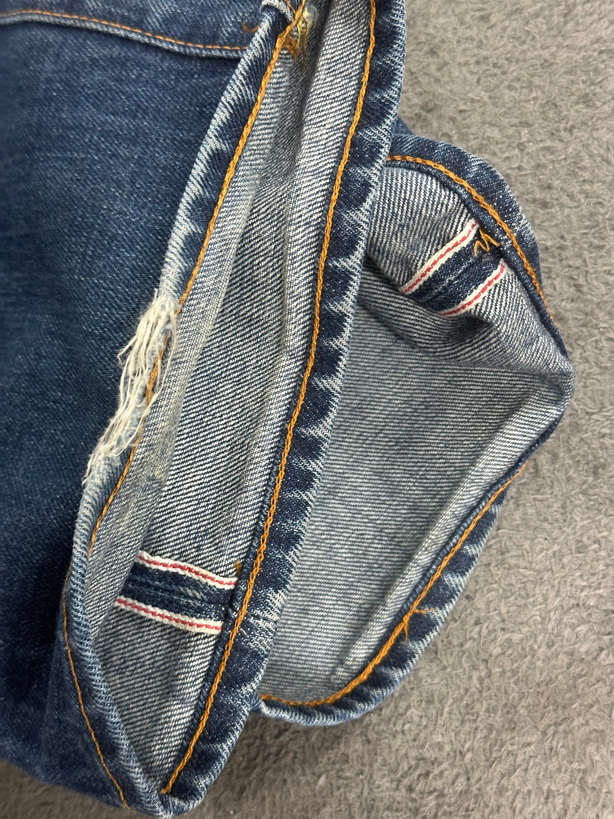 [36] 00s Evisu Italy Selvedge Denim Pants