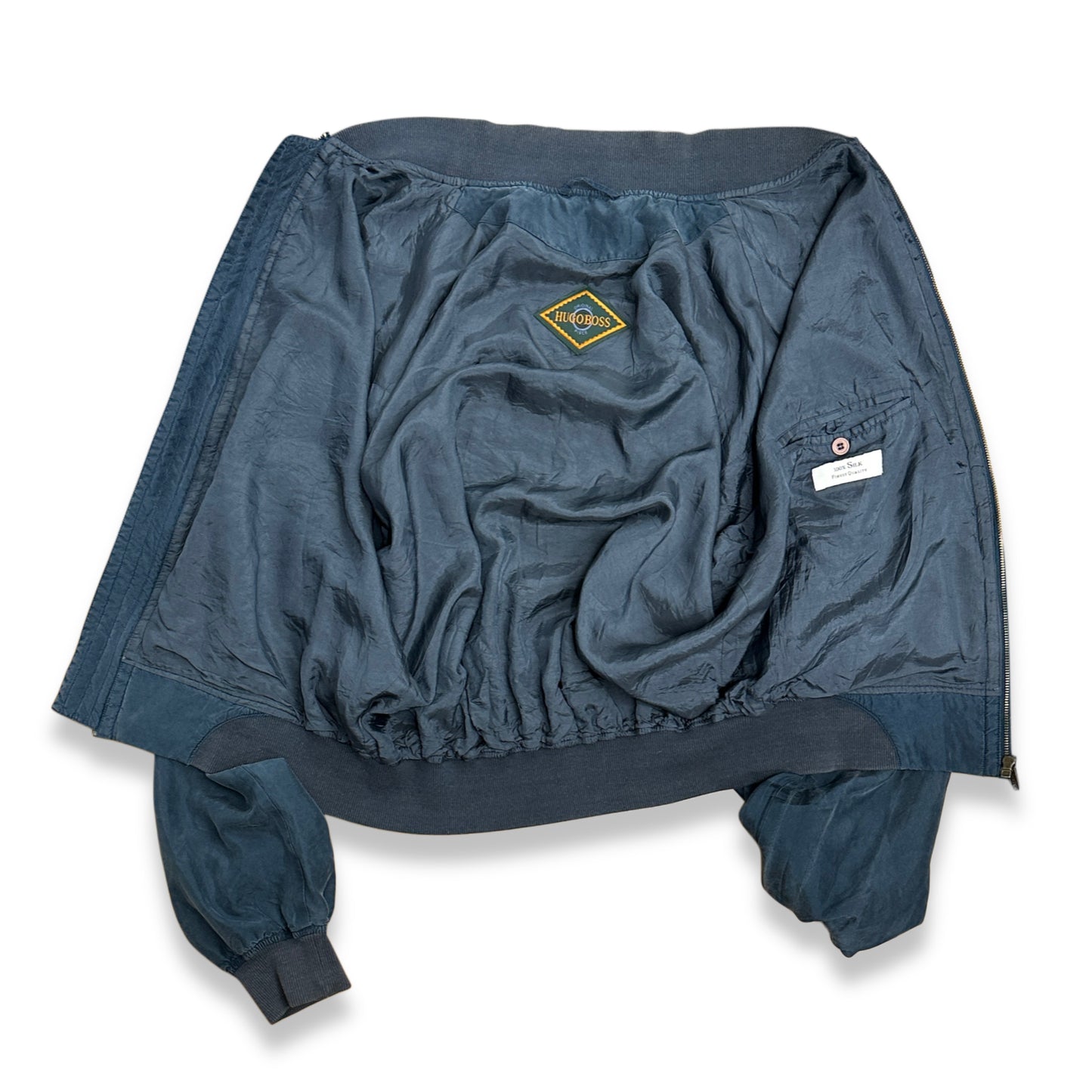 [52] 80s HUGO BOSS Silk Bomber Jacket