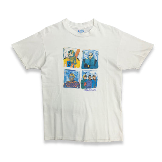 [L] Late 80s SALOMON Ski Cartoon Tee