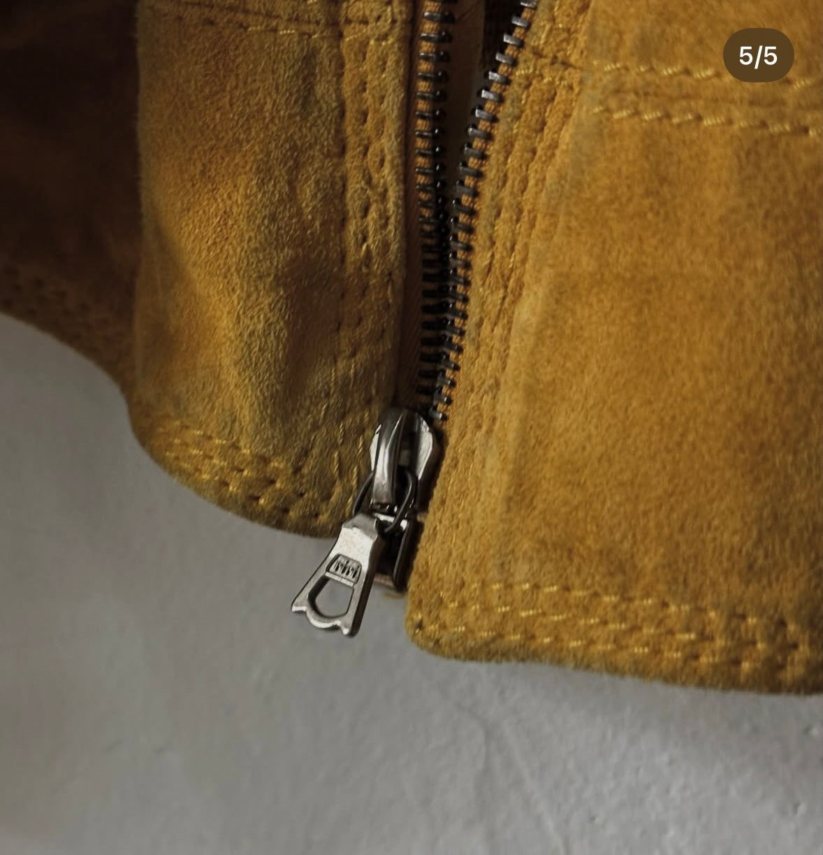 [50] 80s HUGO BOSS Suede Bomber Jacket
