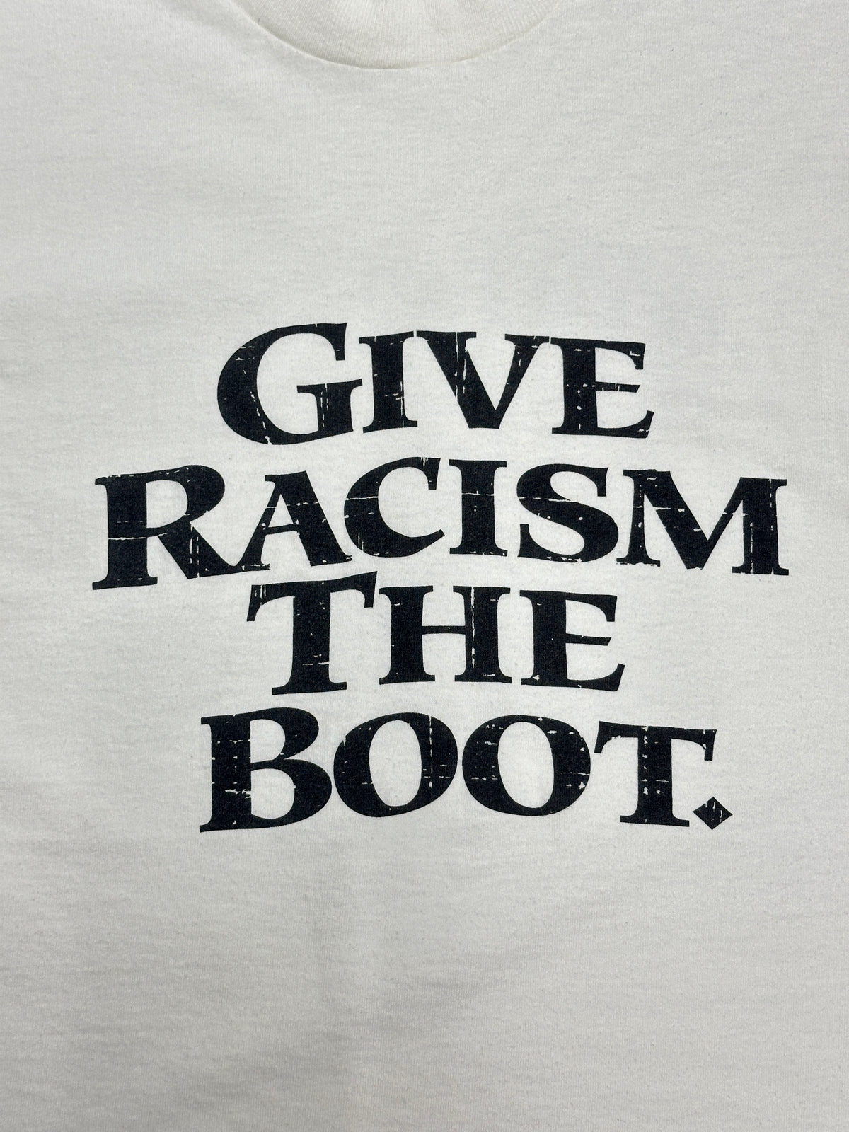 [XL] 1992' Give Racism The Boot Timberland Advertise Tee