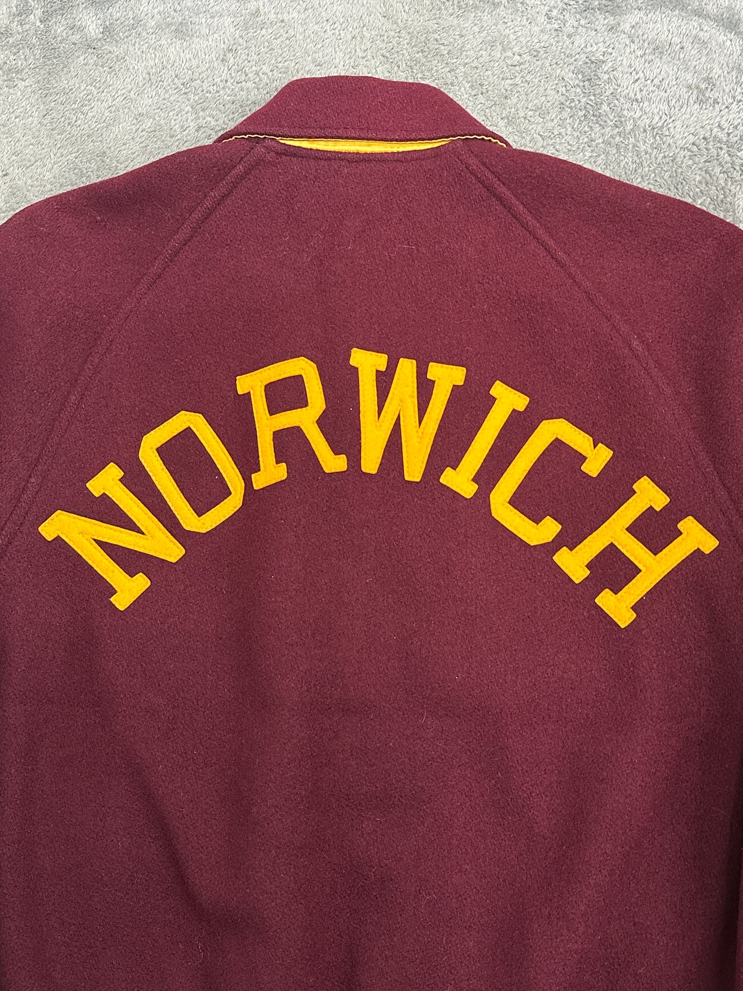 [L] 60s Norwich Reversible Wool Varsity Jacket