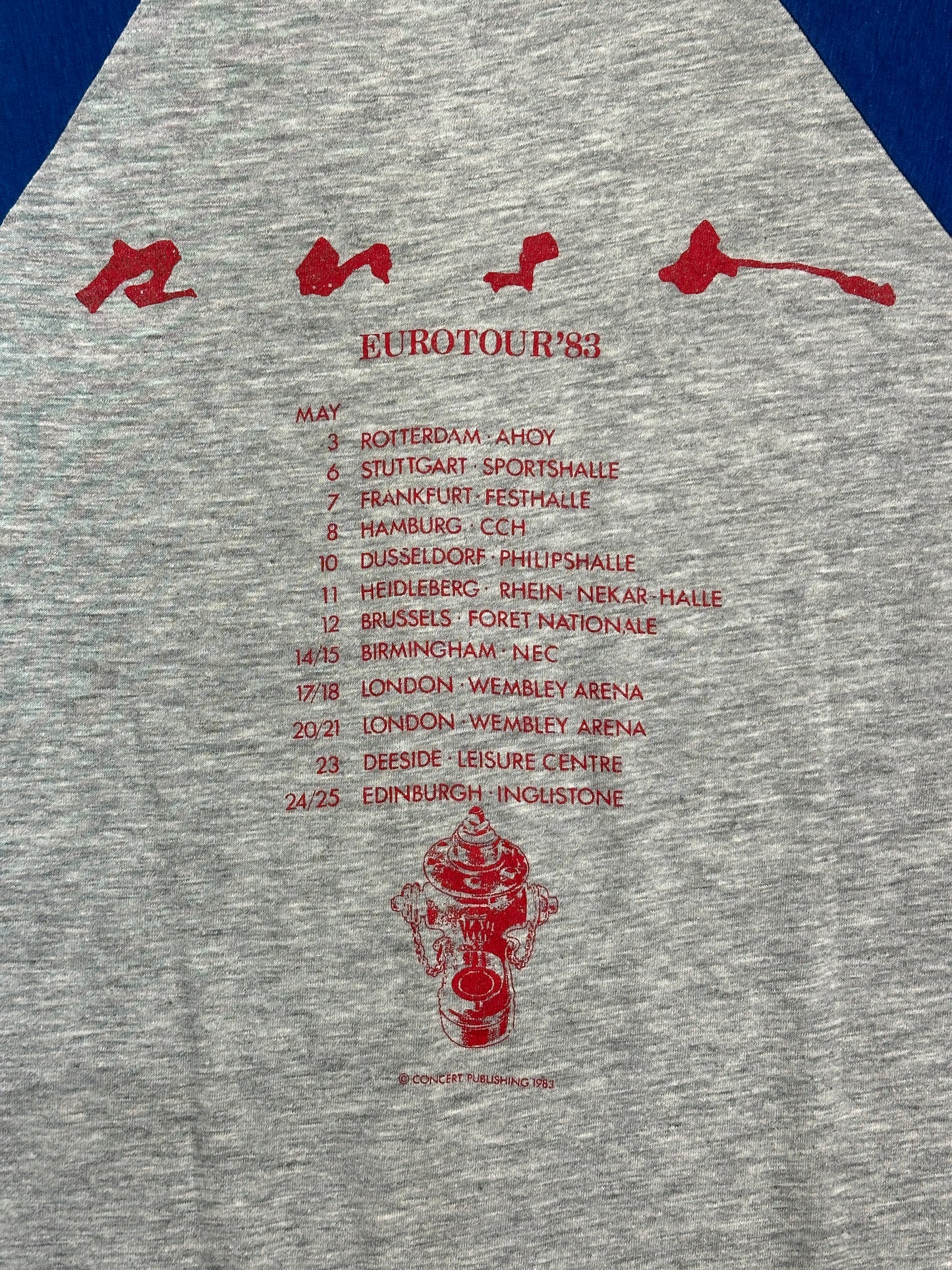 [L] 1983' RUSH Signal Euro Tour Reglan Tee