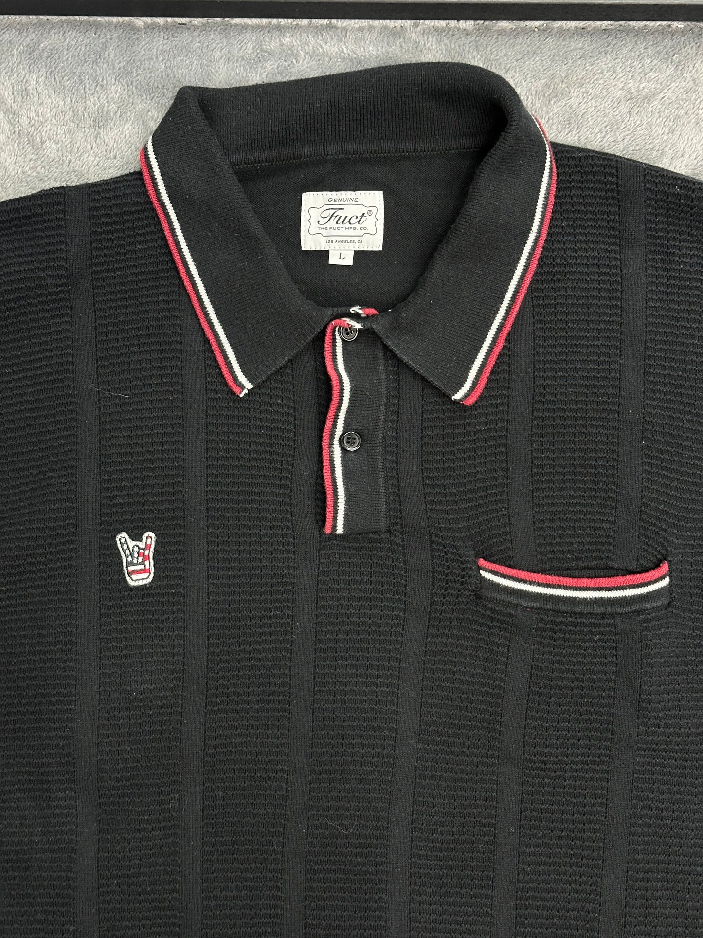[L] FUCT Hand Applique Knit Long Sleeve