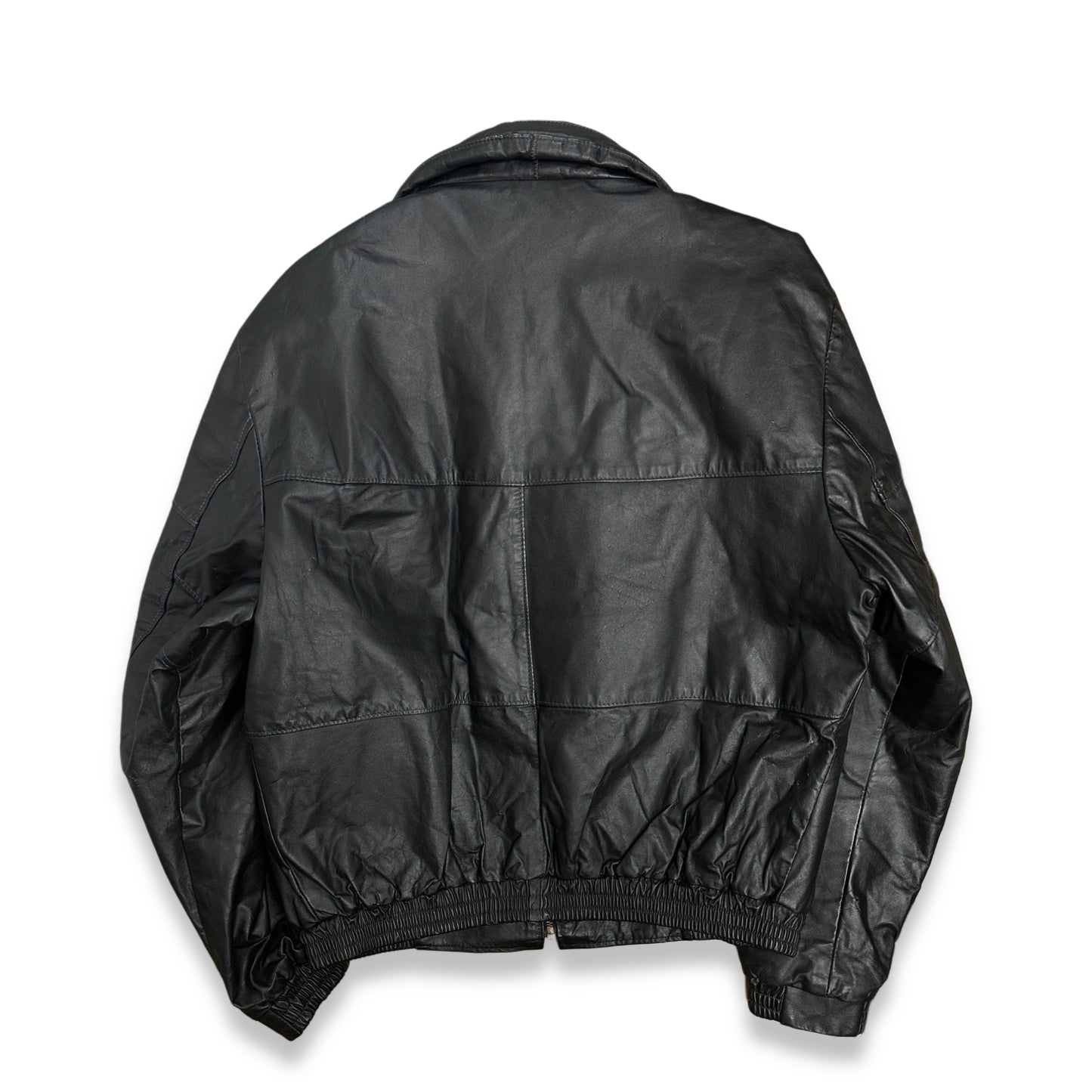 [46] 70s Sears Leather Bomber Jacket